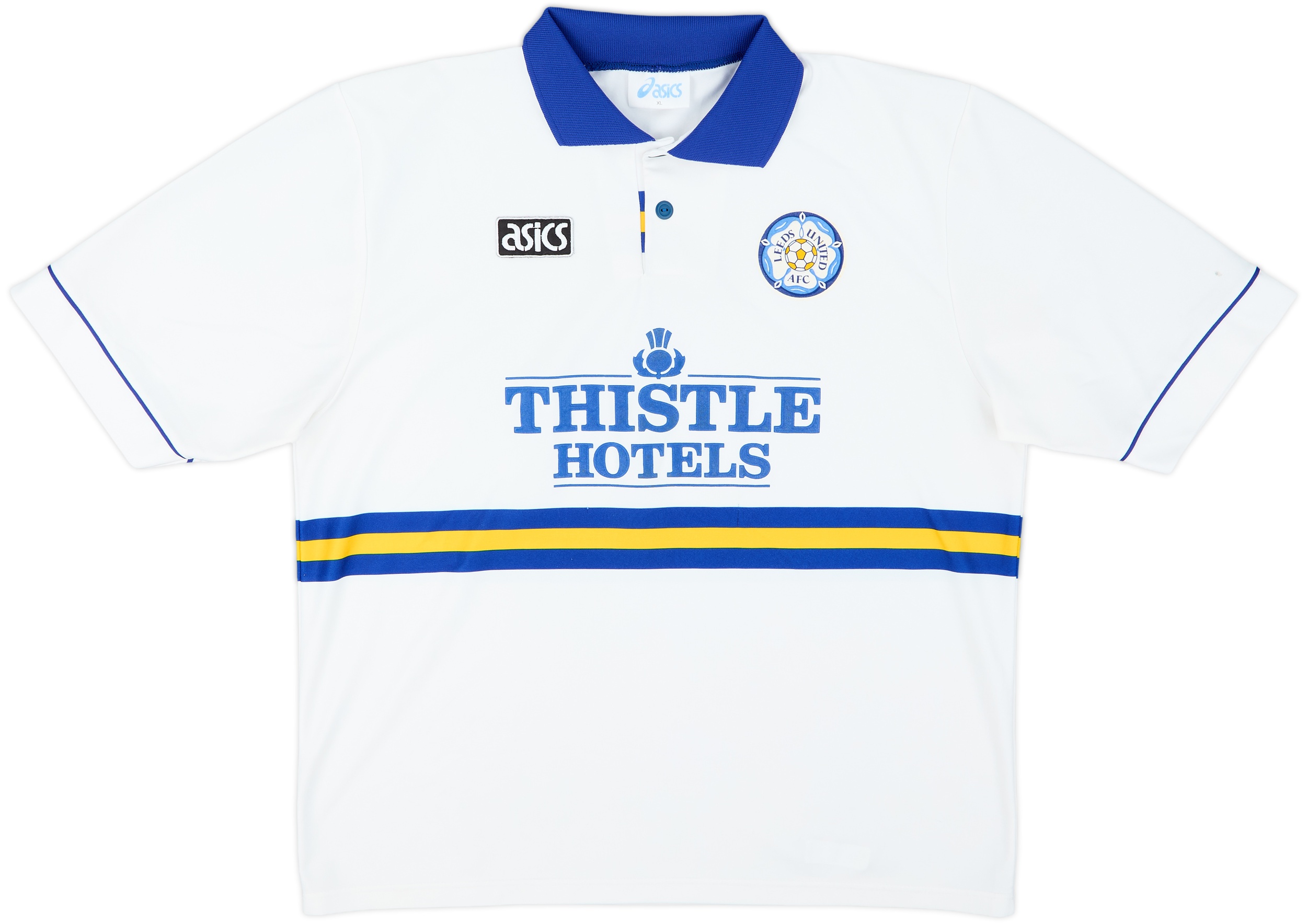 Leeds United Troisième Maillot de foot 1993 - 1995. Sponsored by Thistle Hotels