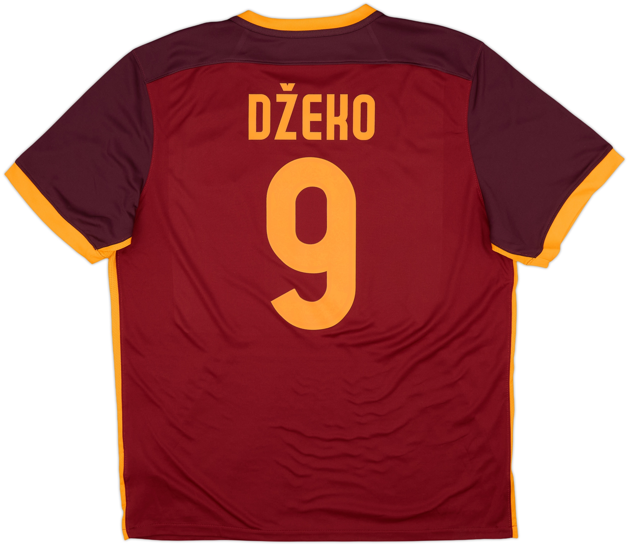 2015-16 Roma Home Shirt Dzeko #9 - 10/10 - (XL)