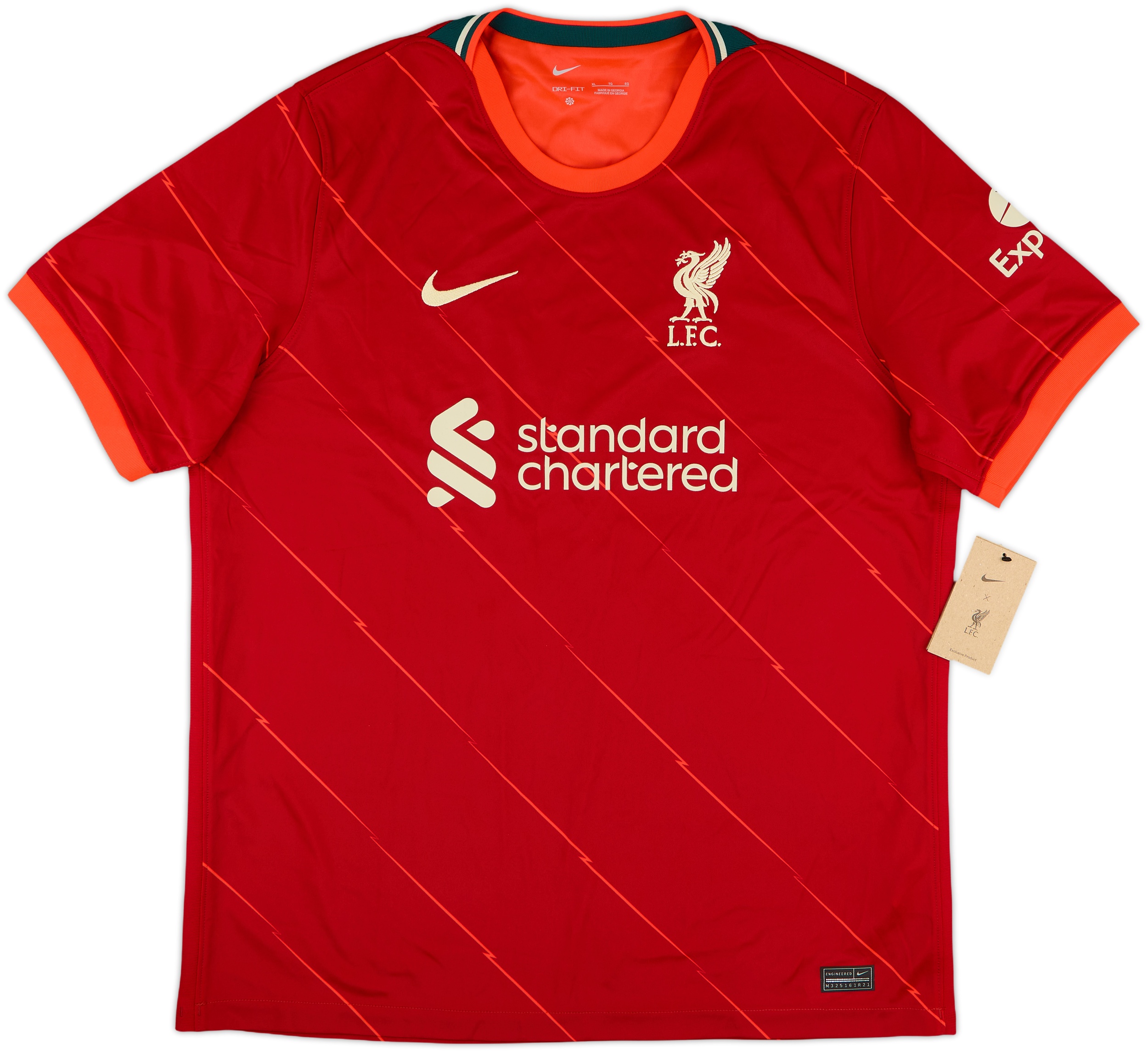 2021-22 Liverpool Home Shirt Virgil #4 (XL)