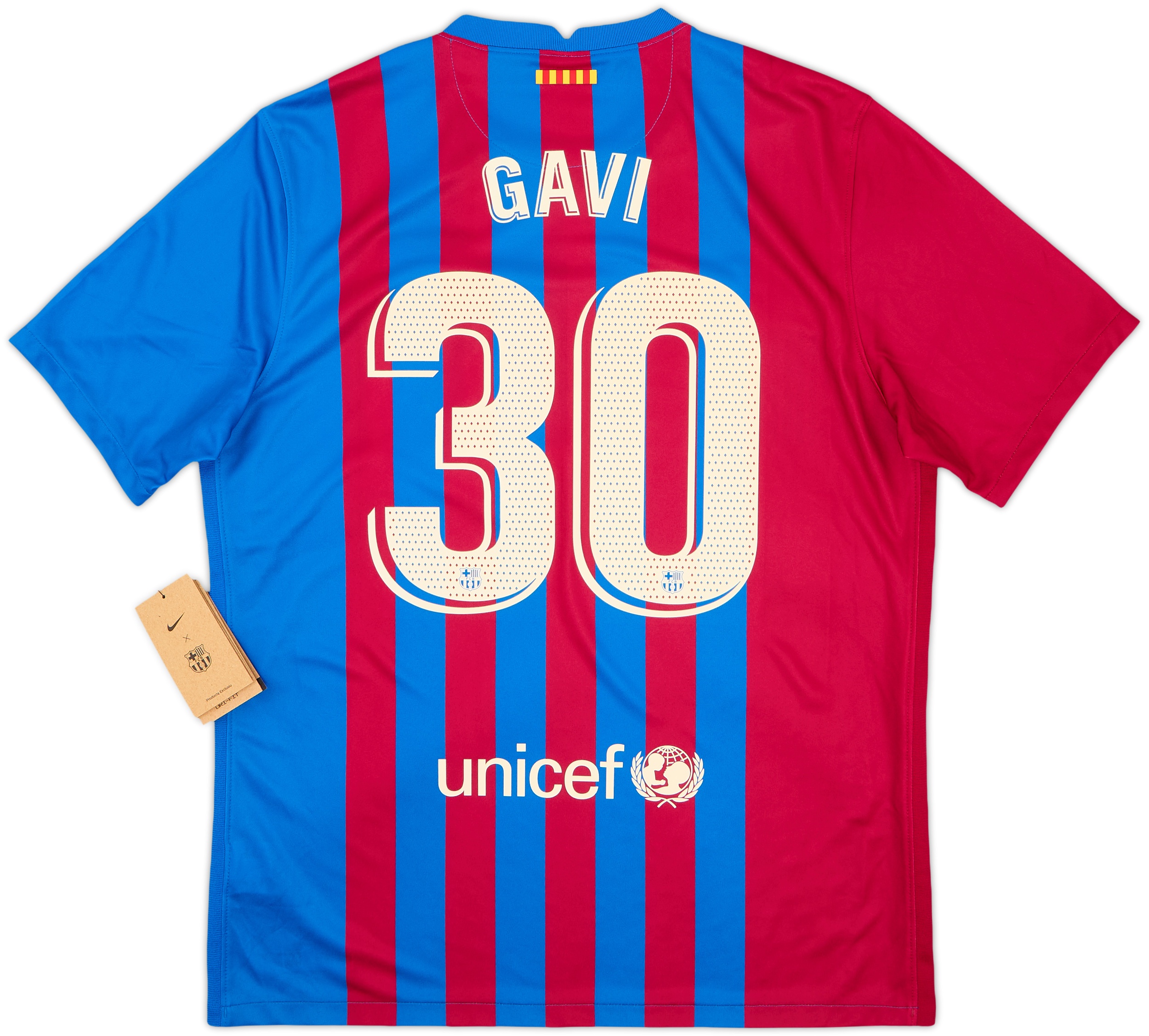 2021-22 Barcelona Home Shirt Gavi #30 (L)