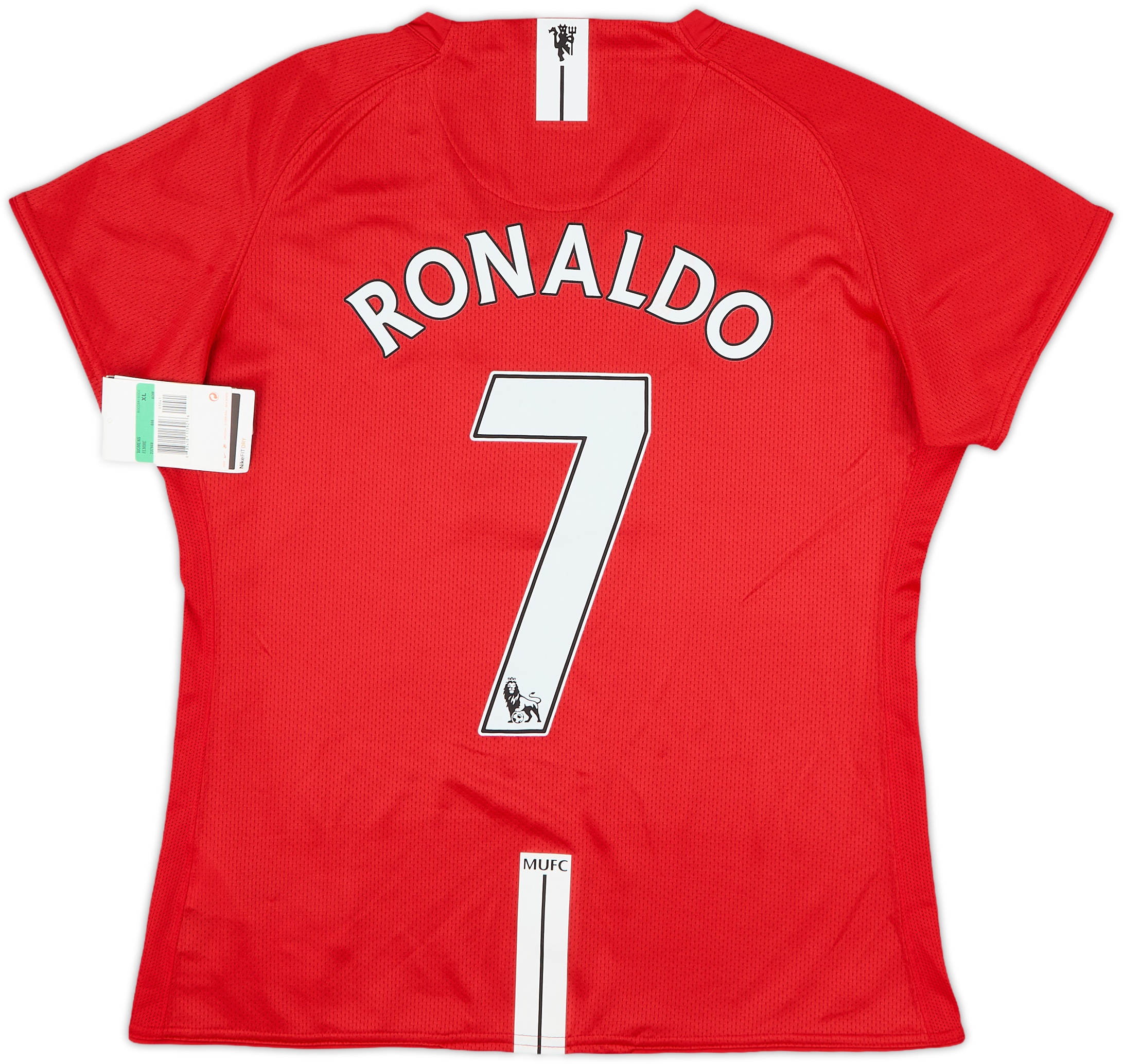 2007-09 Manchester United Home Shirt Ronaldo #7 (Women's XL)