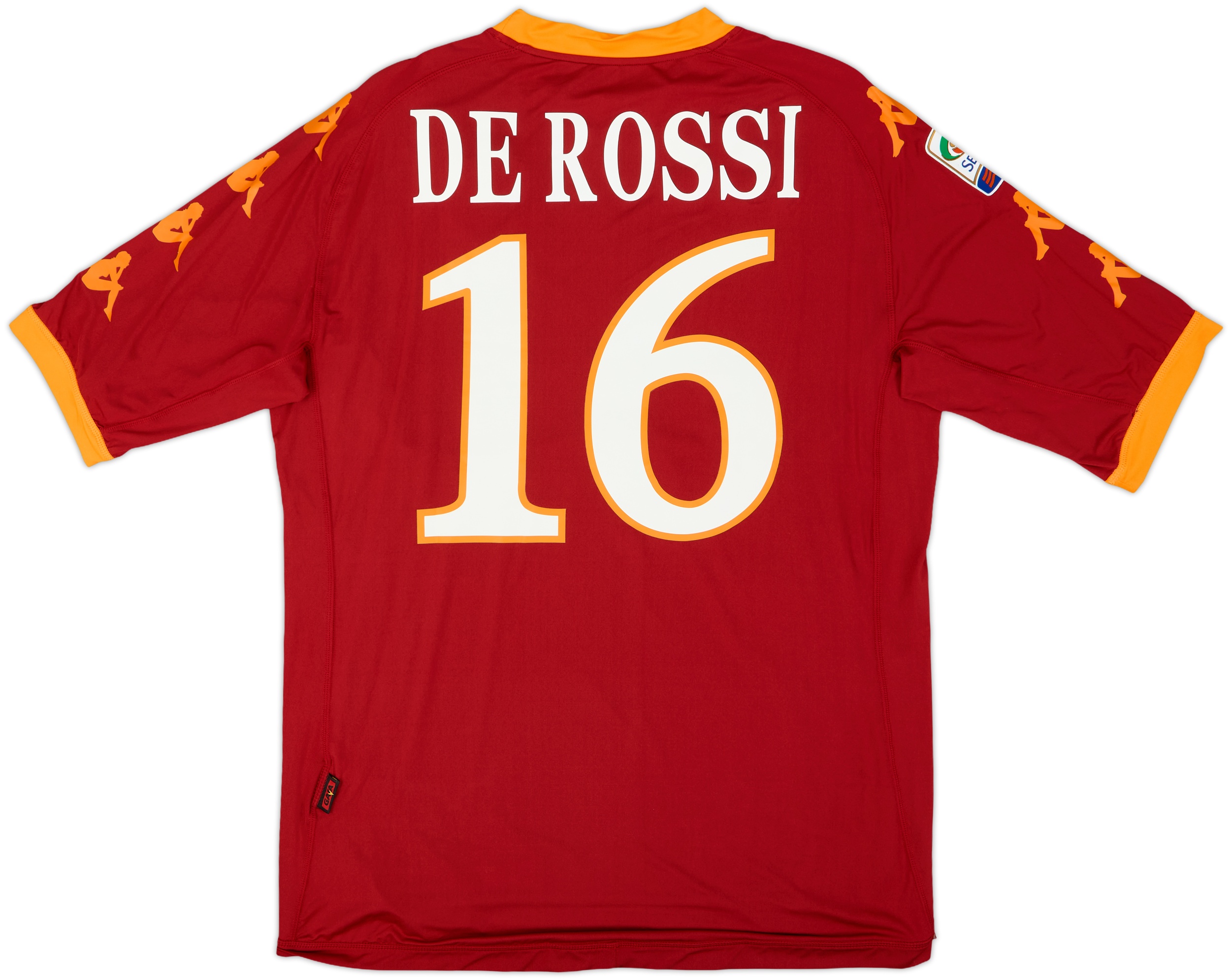 2010-11 Roma Home Shirt De Rossi #16 (XXL)