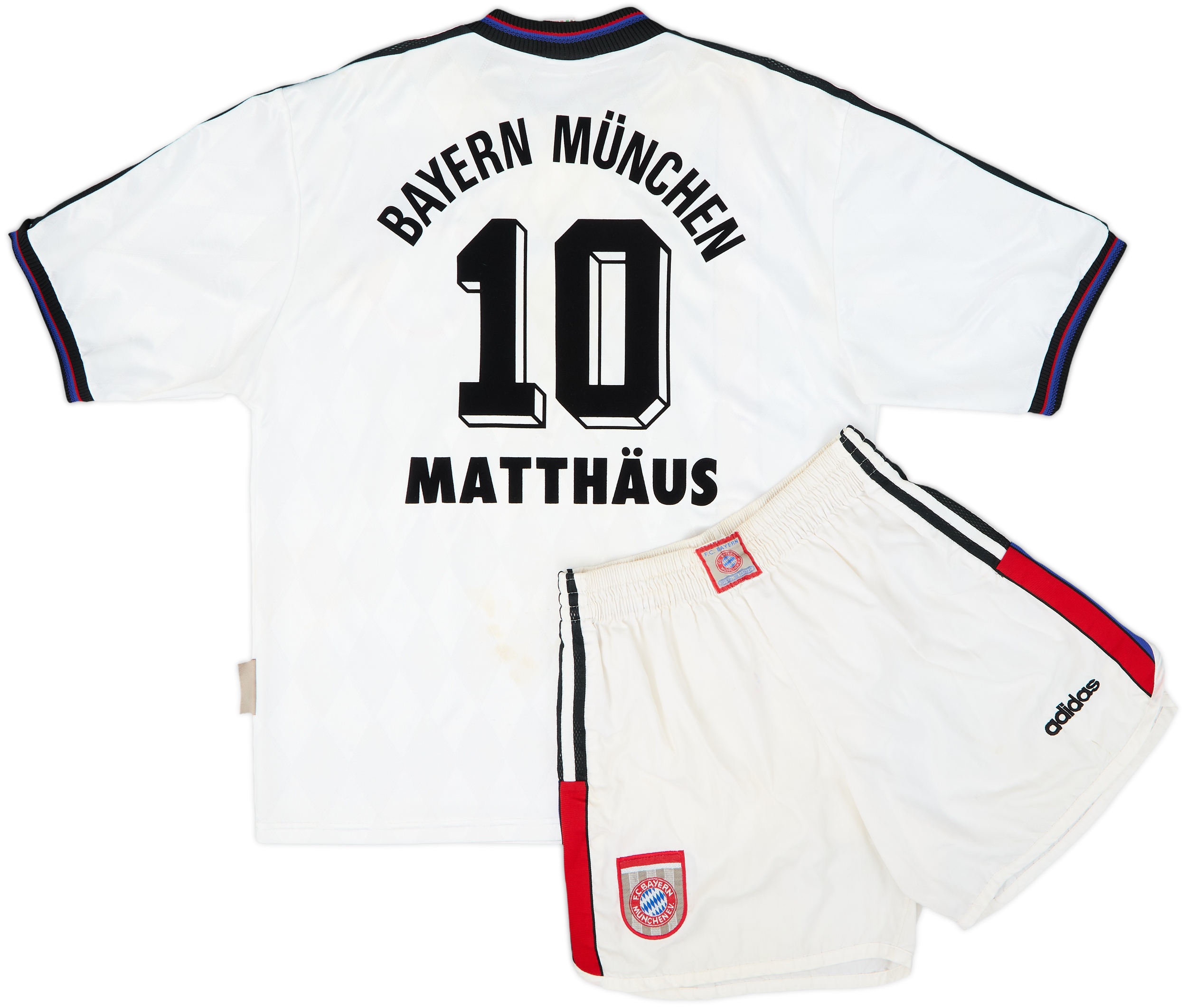 1996-98 Bayern Munich Away Shirt & Shorts Matthaus #10 - 5/10 - (M)