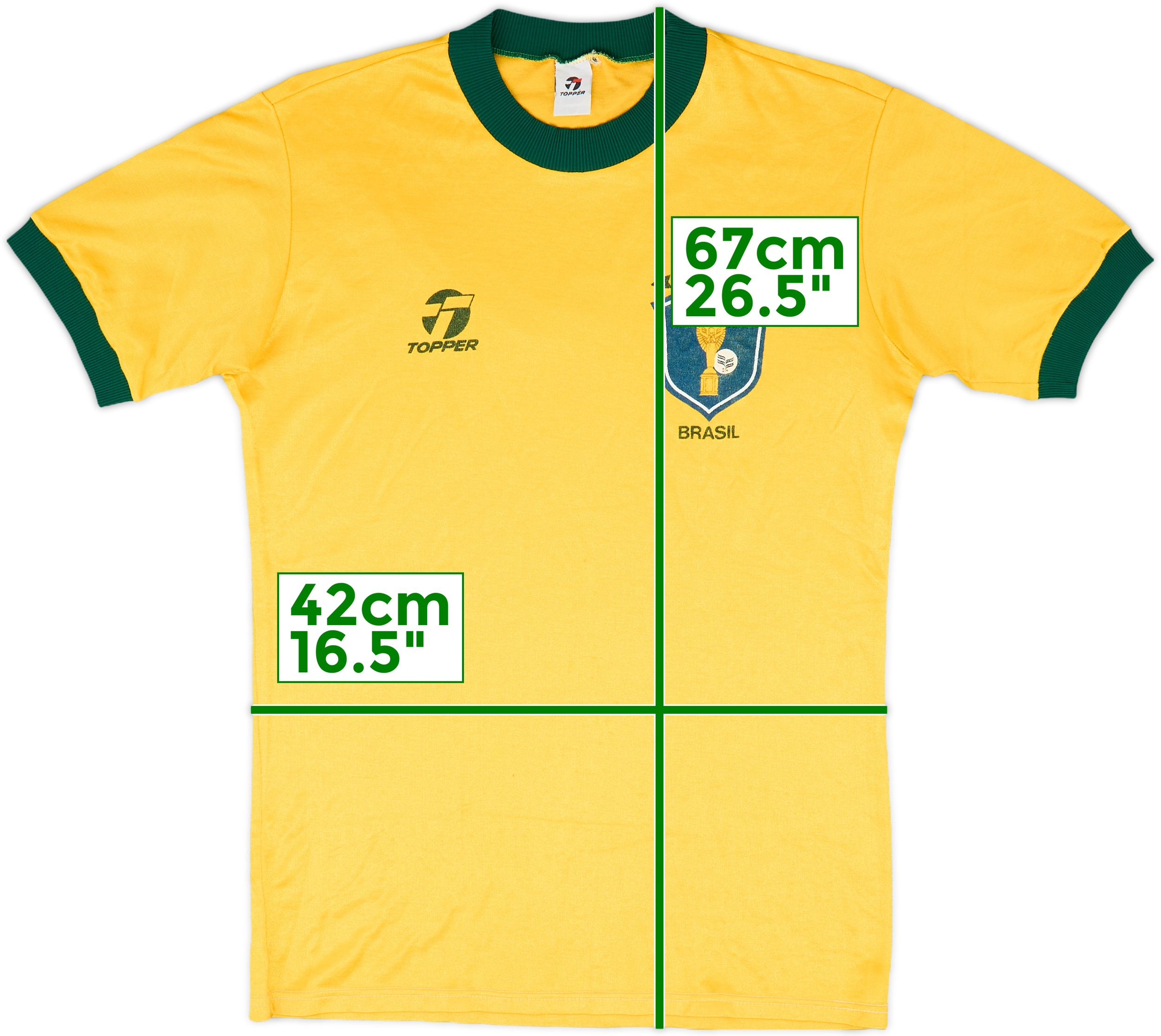 1982-85 Brazil Home Shirt - 7/10 - (M)