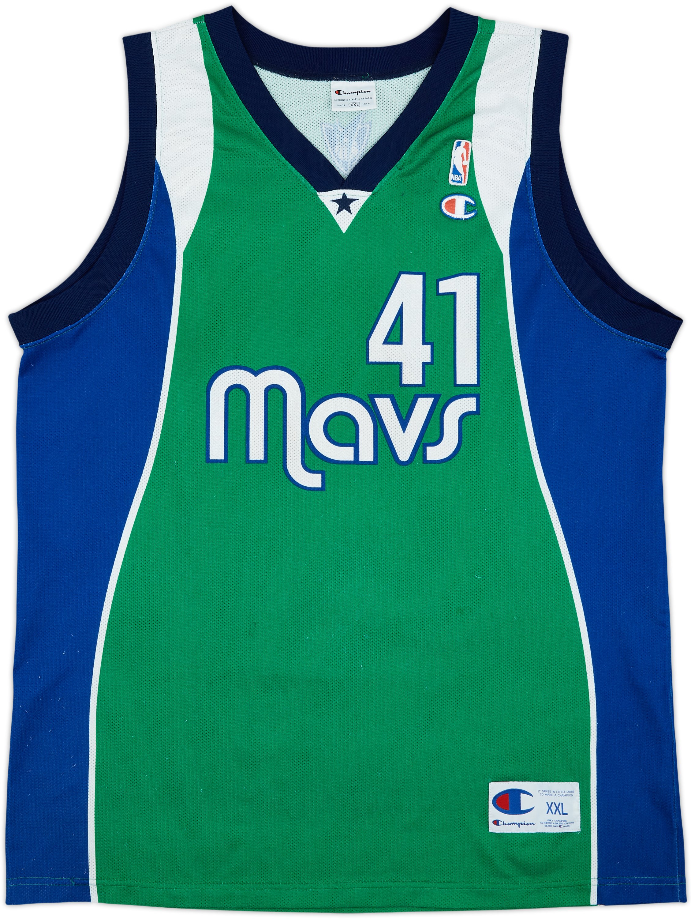Champion - 新品 DALLAS MAVERICKS ダラス・マーベリックス　チャンピオン 2004-09 Dallas Mavericks Nowitzki #41 Champion Alternate
