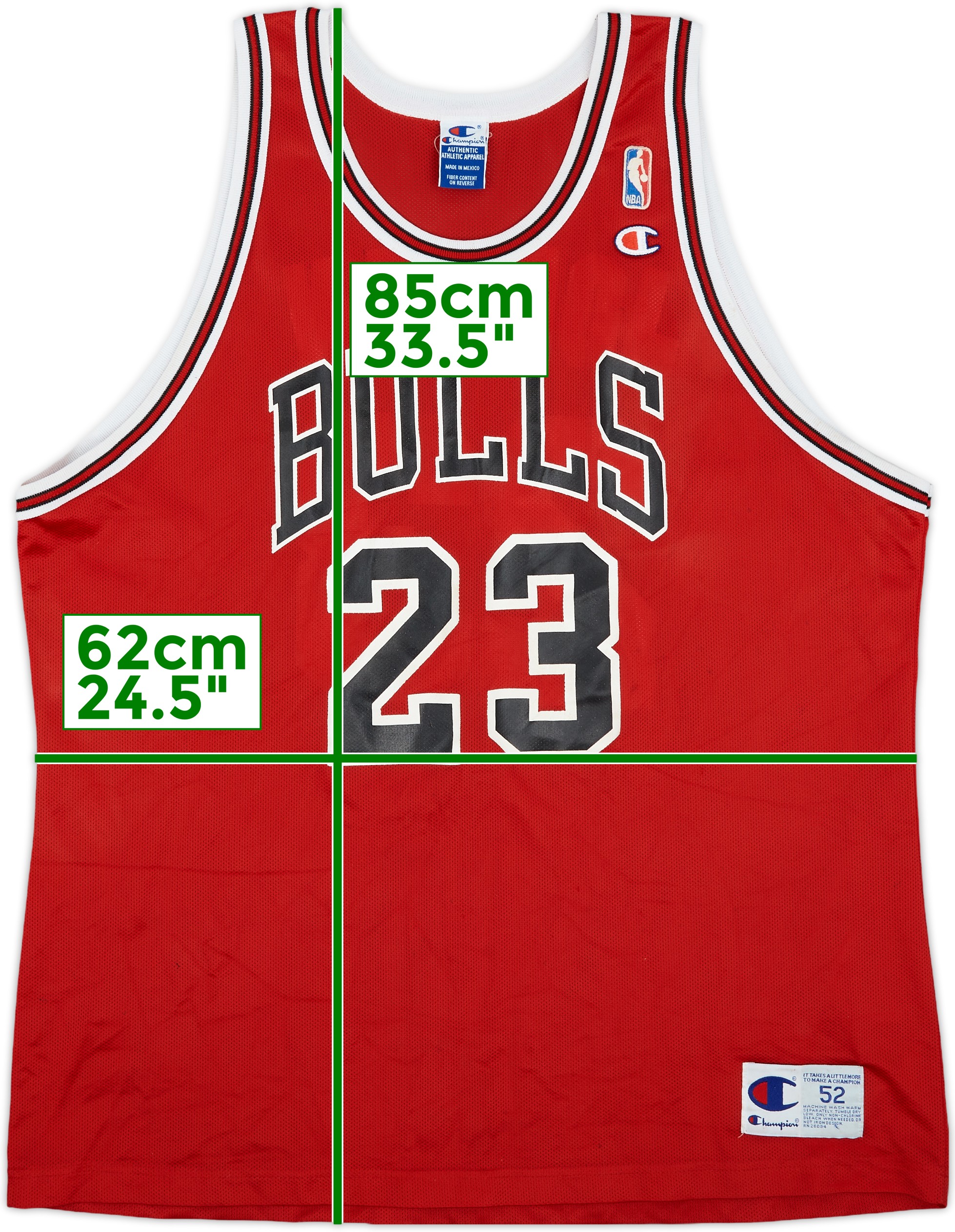 格安新品  Jordan Bulls Chicago 1995-98 #23 6/10 - Jersey Away Champion ウェア