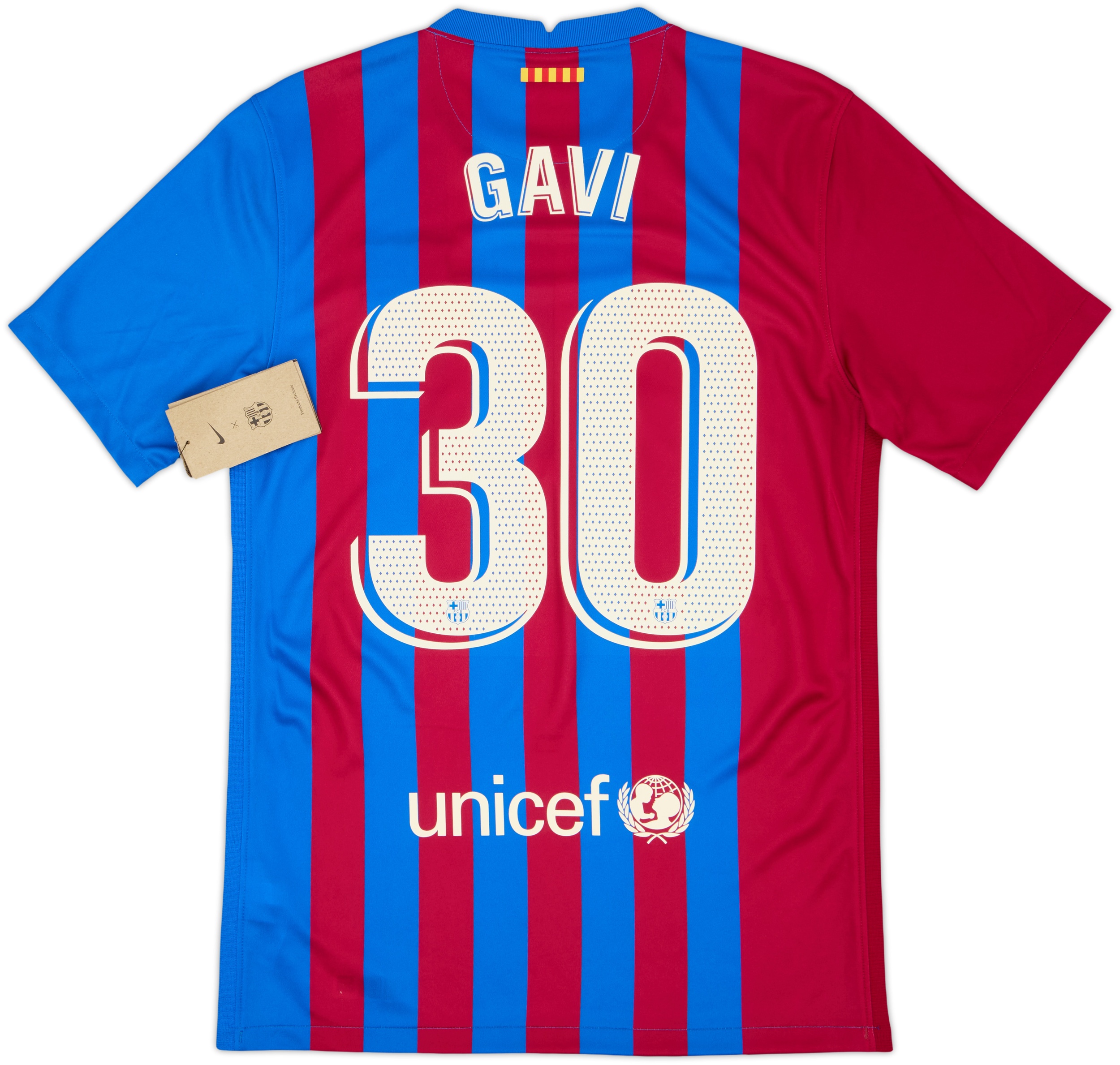 FC Barcelona Gavi 30番シャツ 21-22シーズン 2021-22 Barcelona Home Shirt Gavi #30 (S)