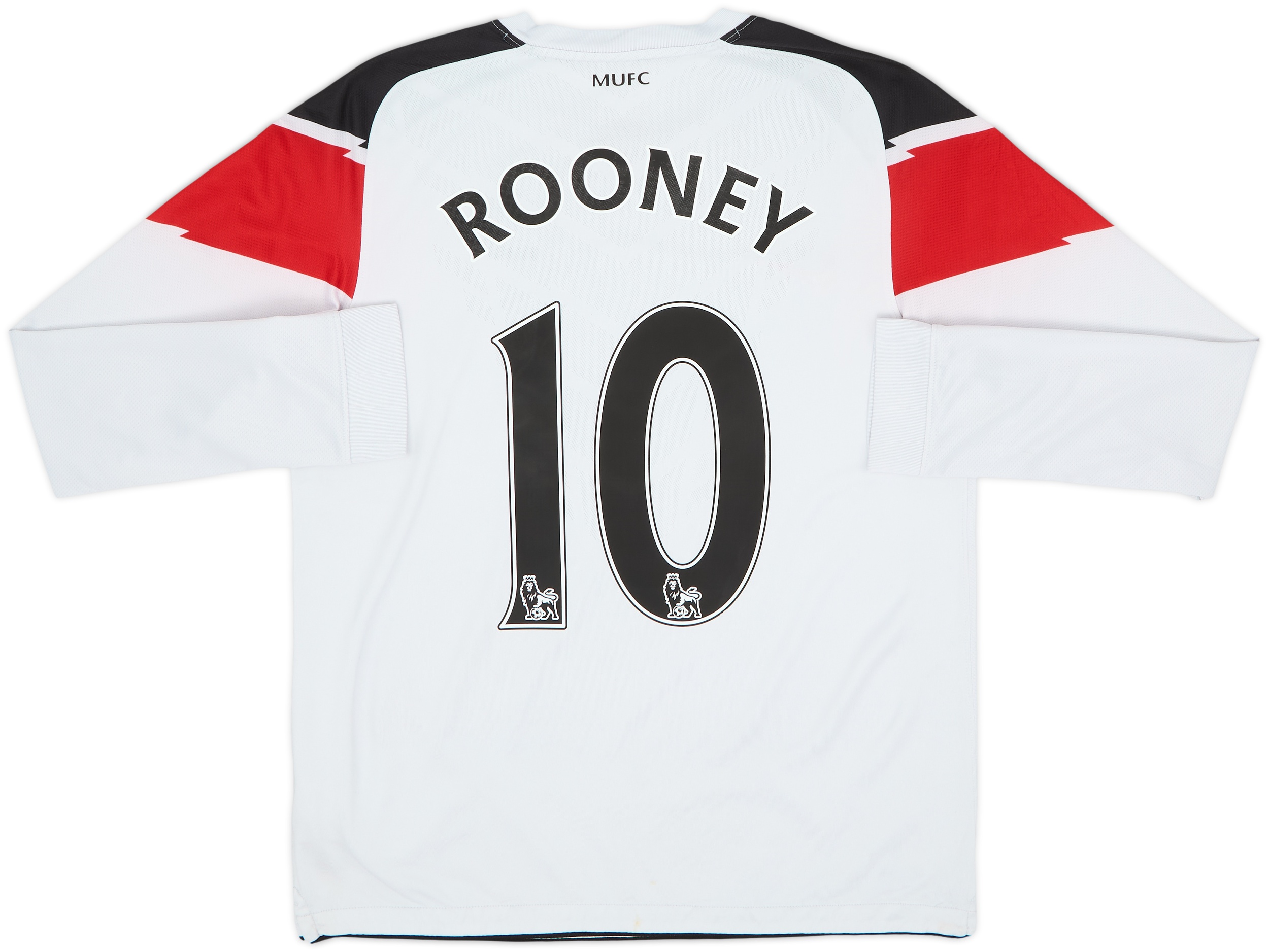 2010-11 England Maillot Extérieur L/S Rooney #10 - 6/10 - (L