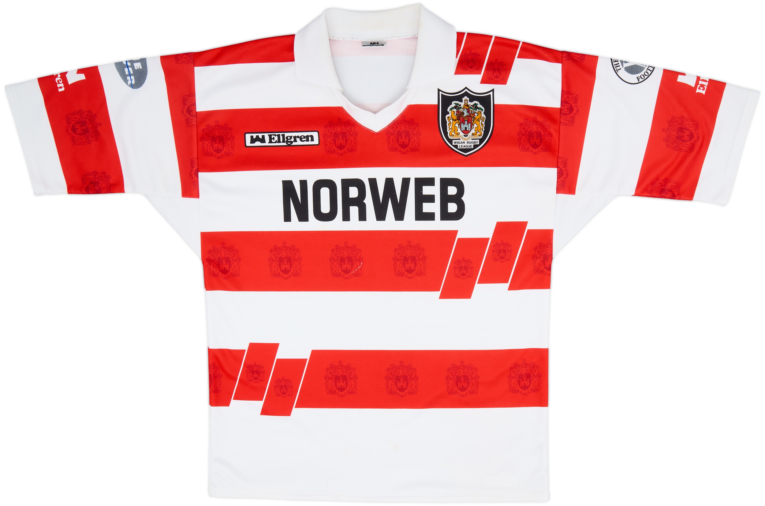 1990-92 Wigan Warriors Home Shirt - 9/10 - (XL)