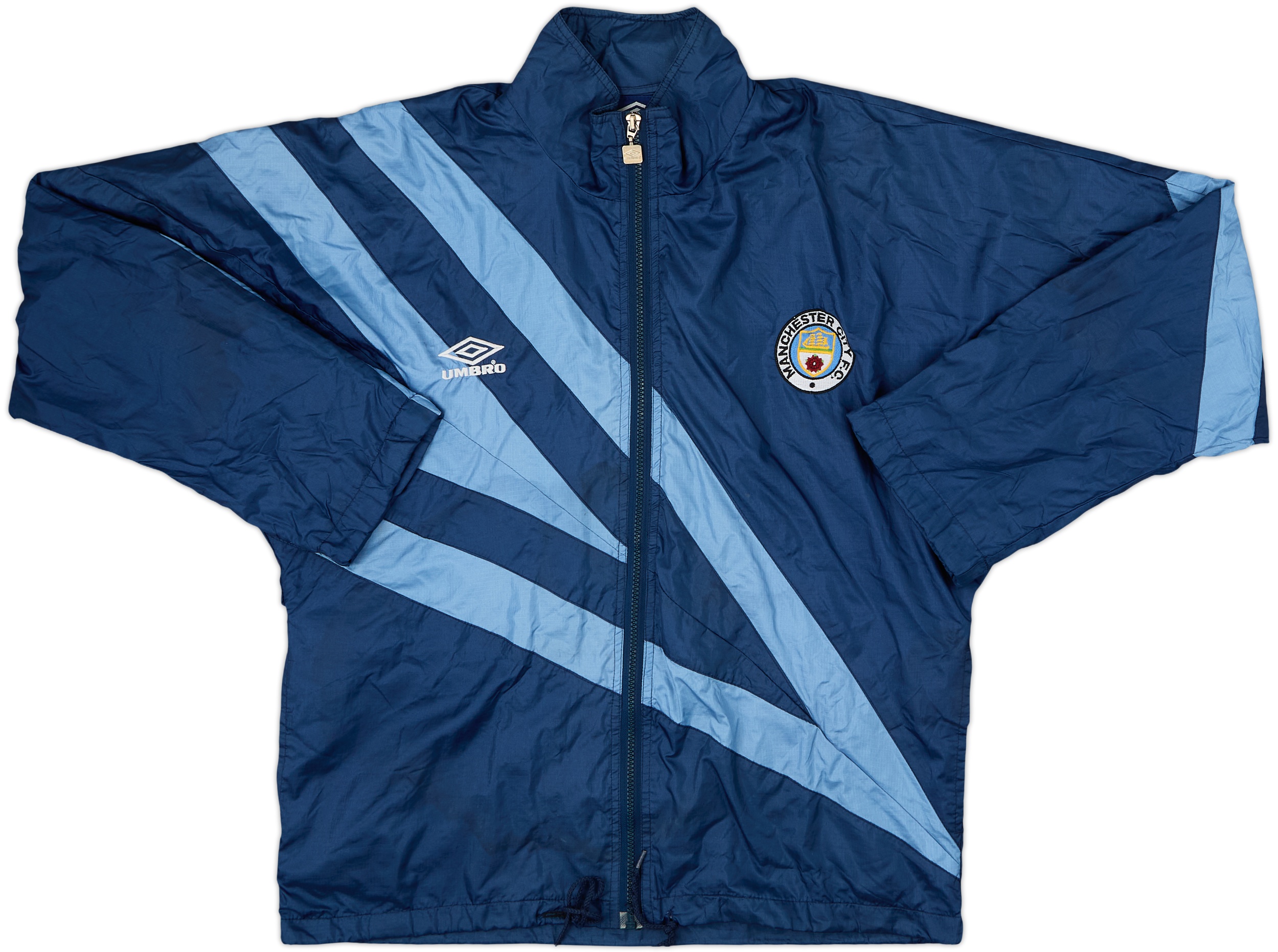 1991-93 Manchester City Umbro Track Jacket - 6/10 - (XS)