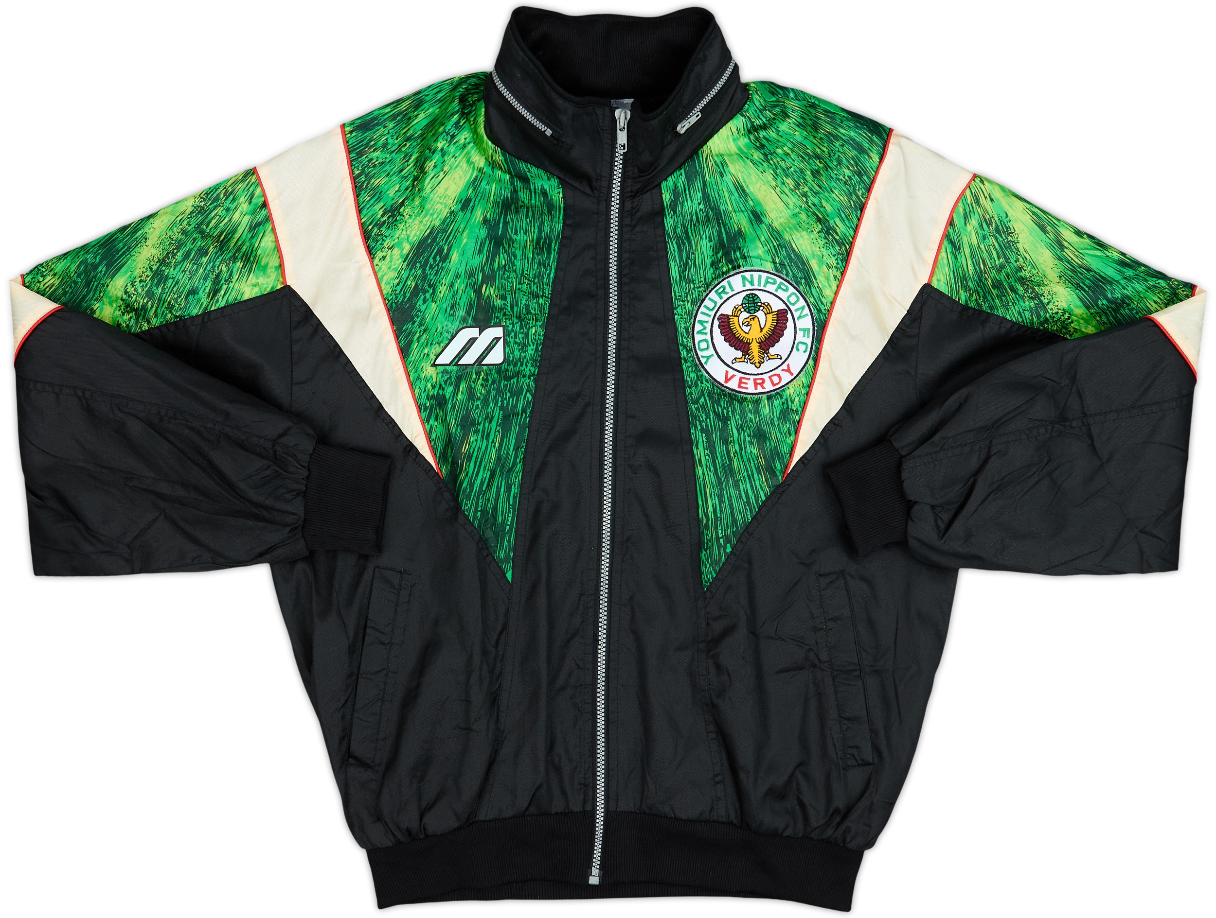 1993-95 Verdy Kawasaki Mizuno Hooded Track Jacket - 6/10 - (L)