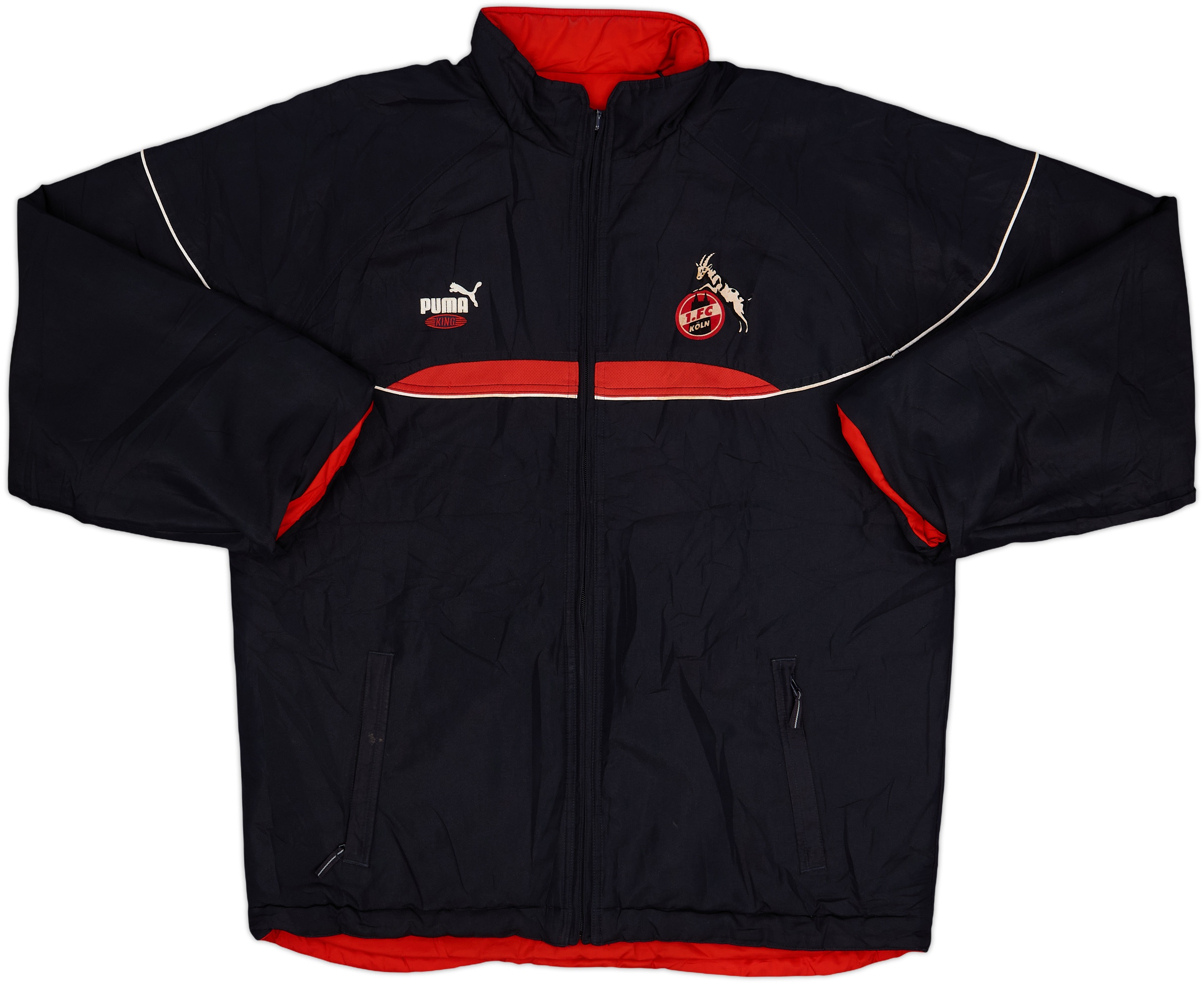 1998-99 Koln Puma Reversible Padded Bench Coat - 7/10 - (XL)