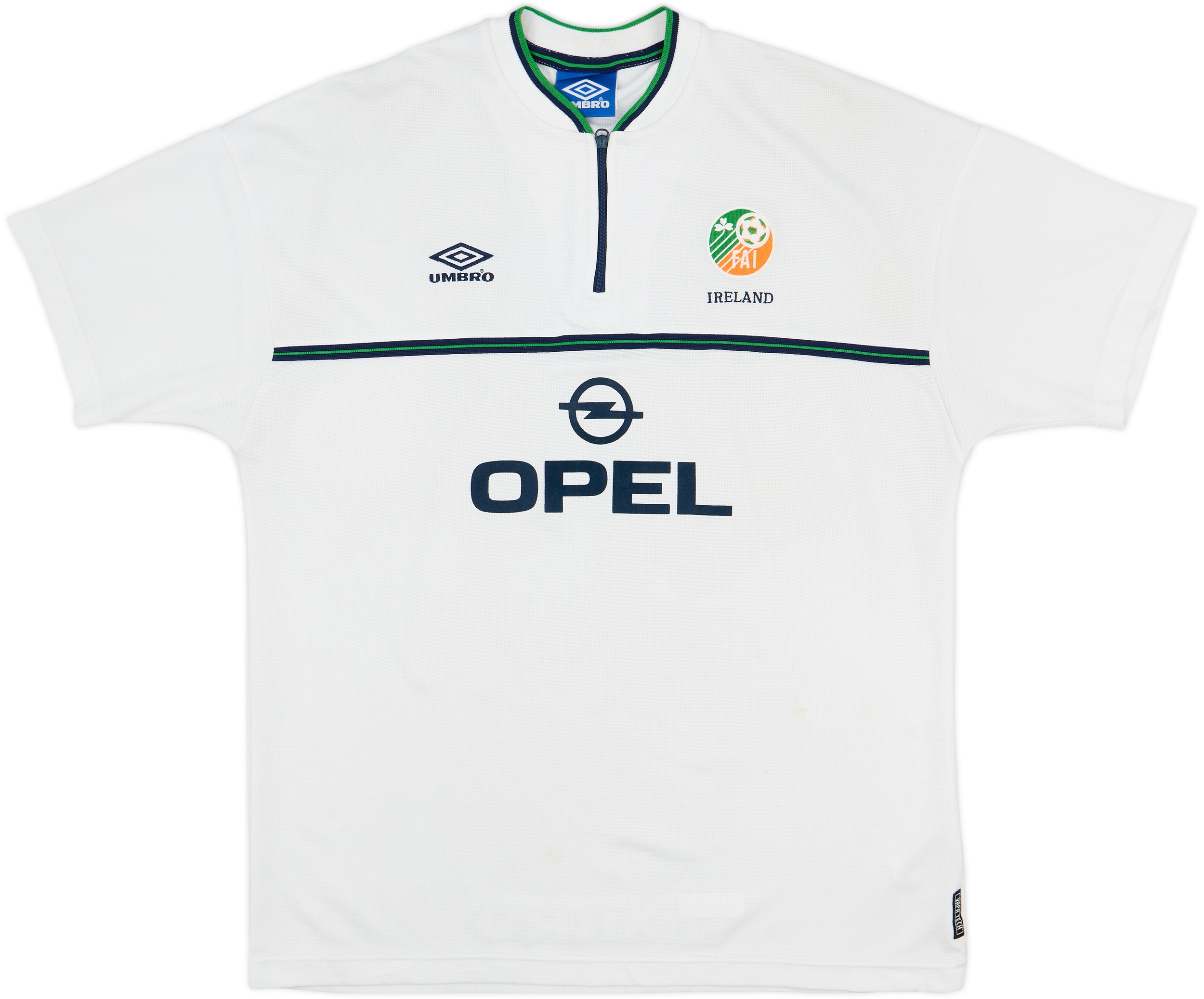 2000s UMBRO×Ireland Football Game Shirt IRELAND 2000 2001 HOME FOOTBALL SHIRT SOCCER JERSEY LONG