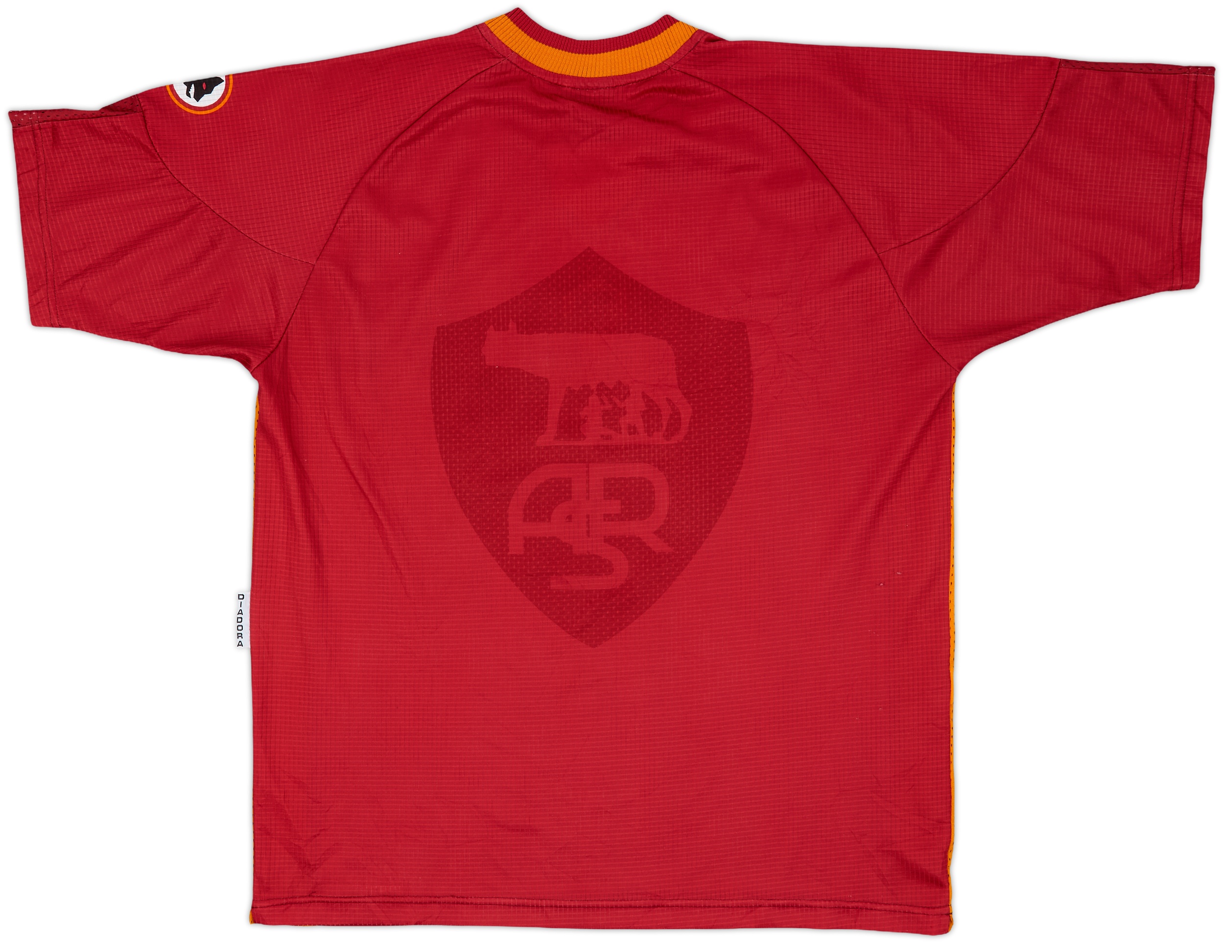 DIADORA AS Roma シャツ ワインレッド AS Roma Diadora 2003 2004 Home Soccer Jersey | Depop