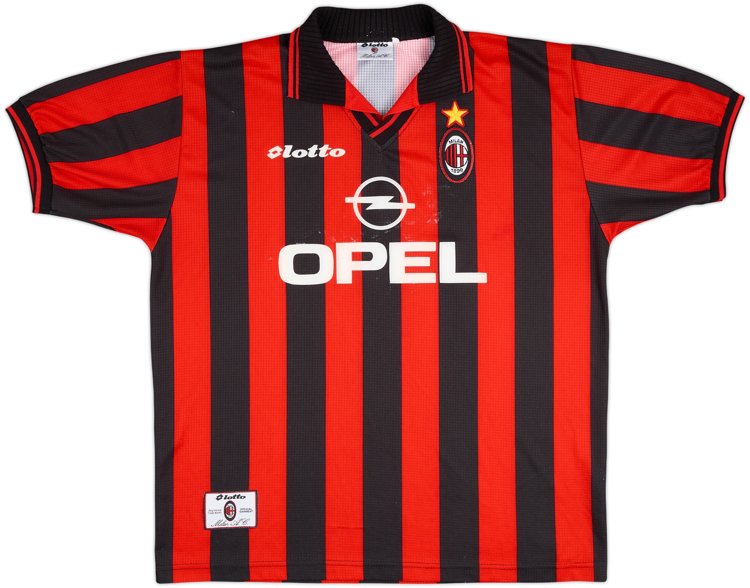 1997-98 AC Milan Home Shirt - 6/10 - (XXL)