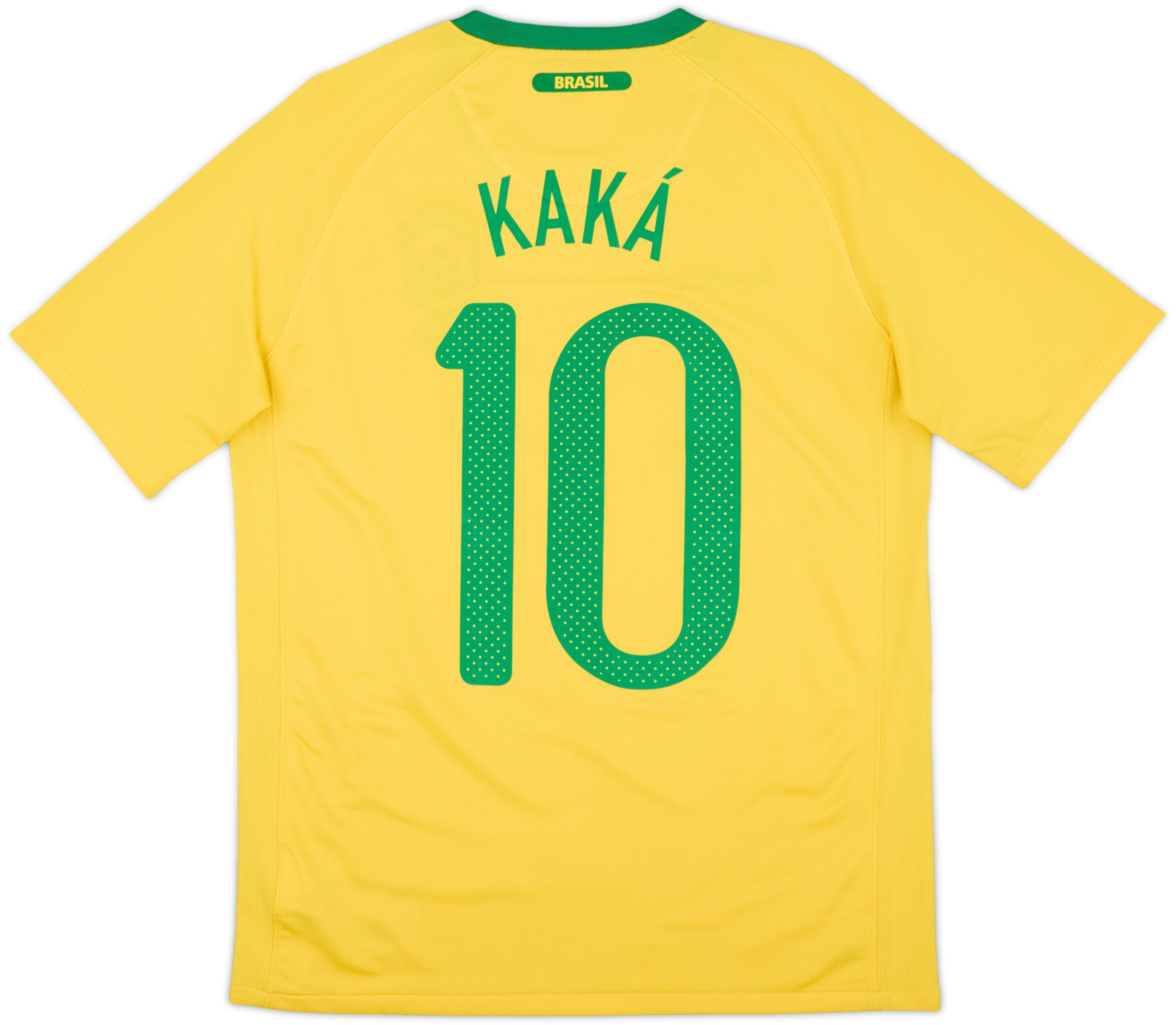 2010-11 Brazil Home Shirt Kaka #10 - 9/10 - (XL.Boys)