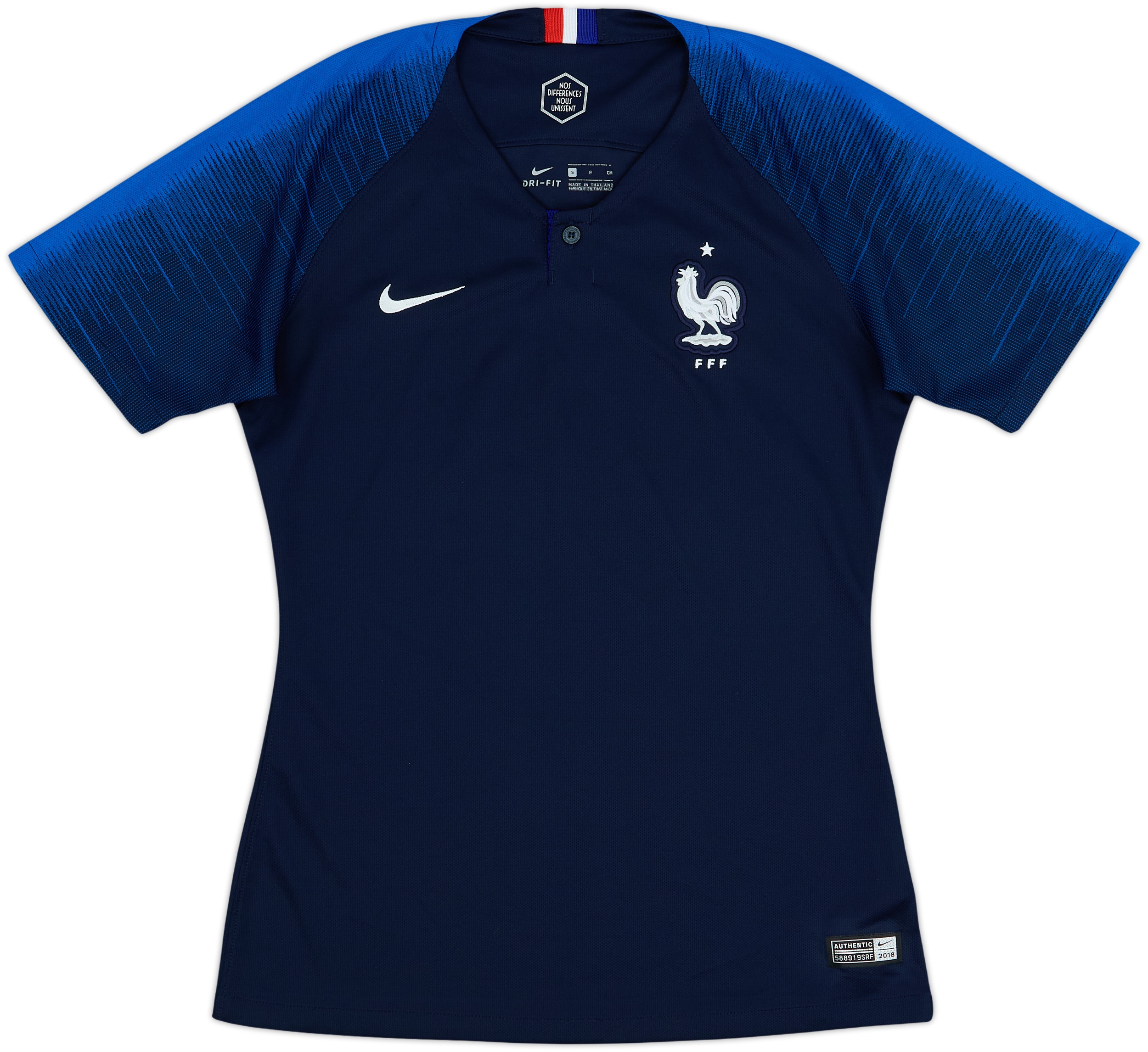 2018 France Home Shirt - 9/10 - (Women's S)