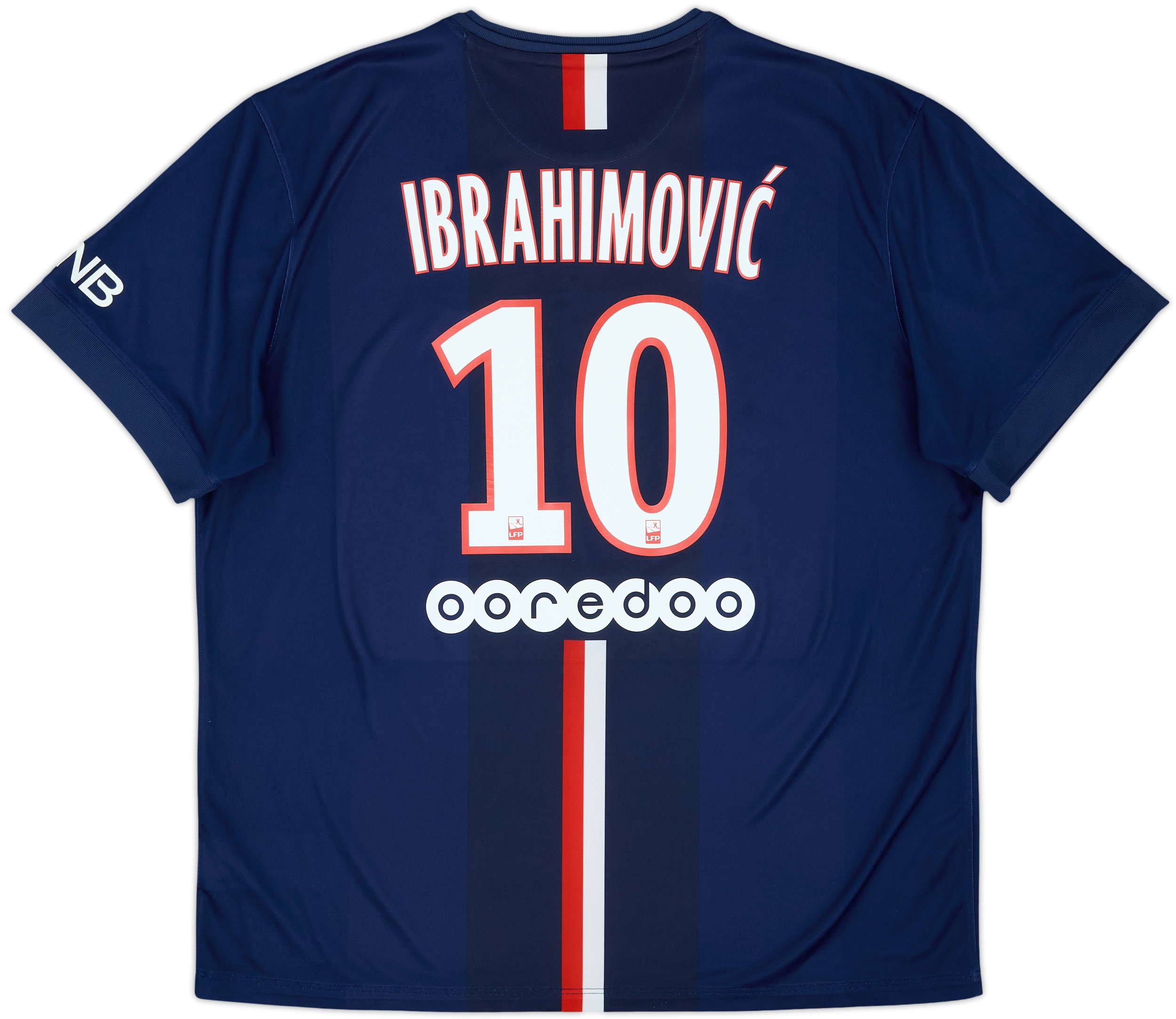 2014-15 Paris Saint-Germain Home Shirt Ibrahimovic #10 - 8/10 - (XXL)