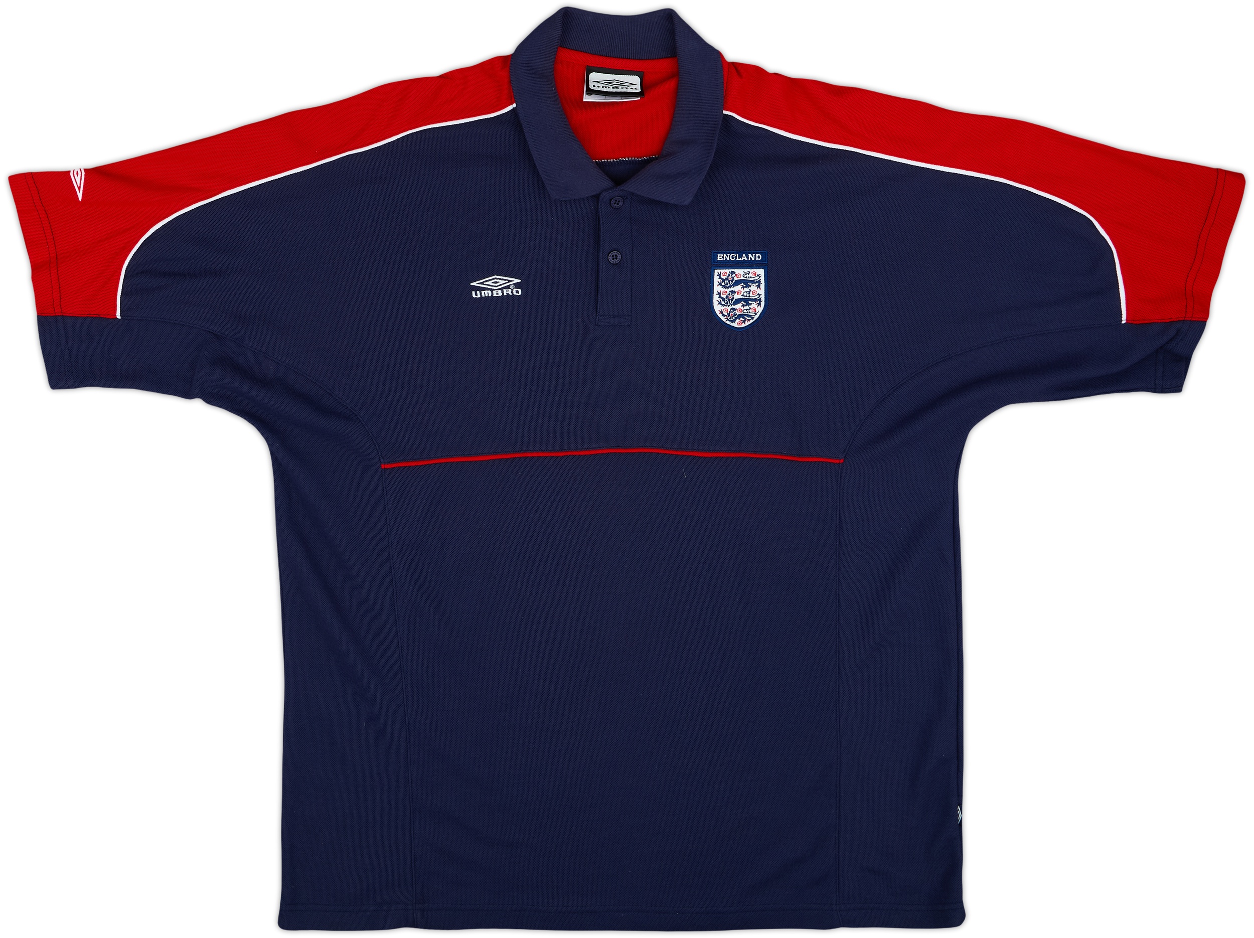 2000-02 England Umbro Polo Shirt - 10/10 - (XXL)