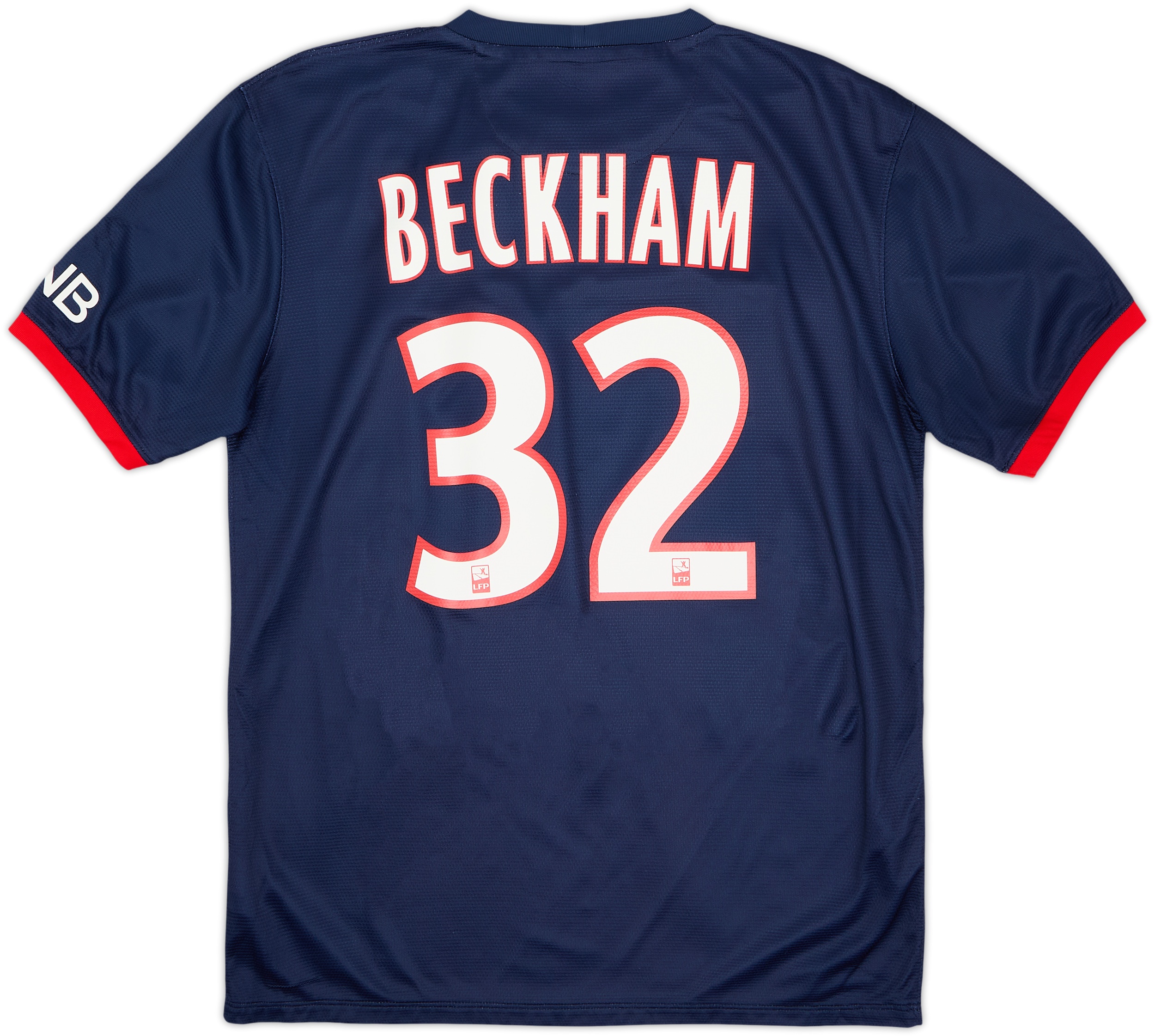 NIKE Paris Saint-Germain BECKHAM 32 長袖 2013-14 Paris Saint-Germain Home Shirt Beckham #32 - 8/10 - (M)