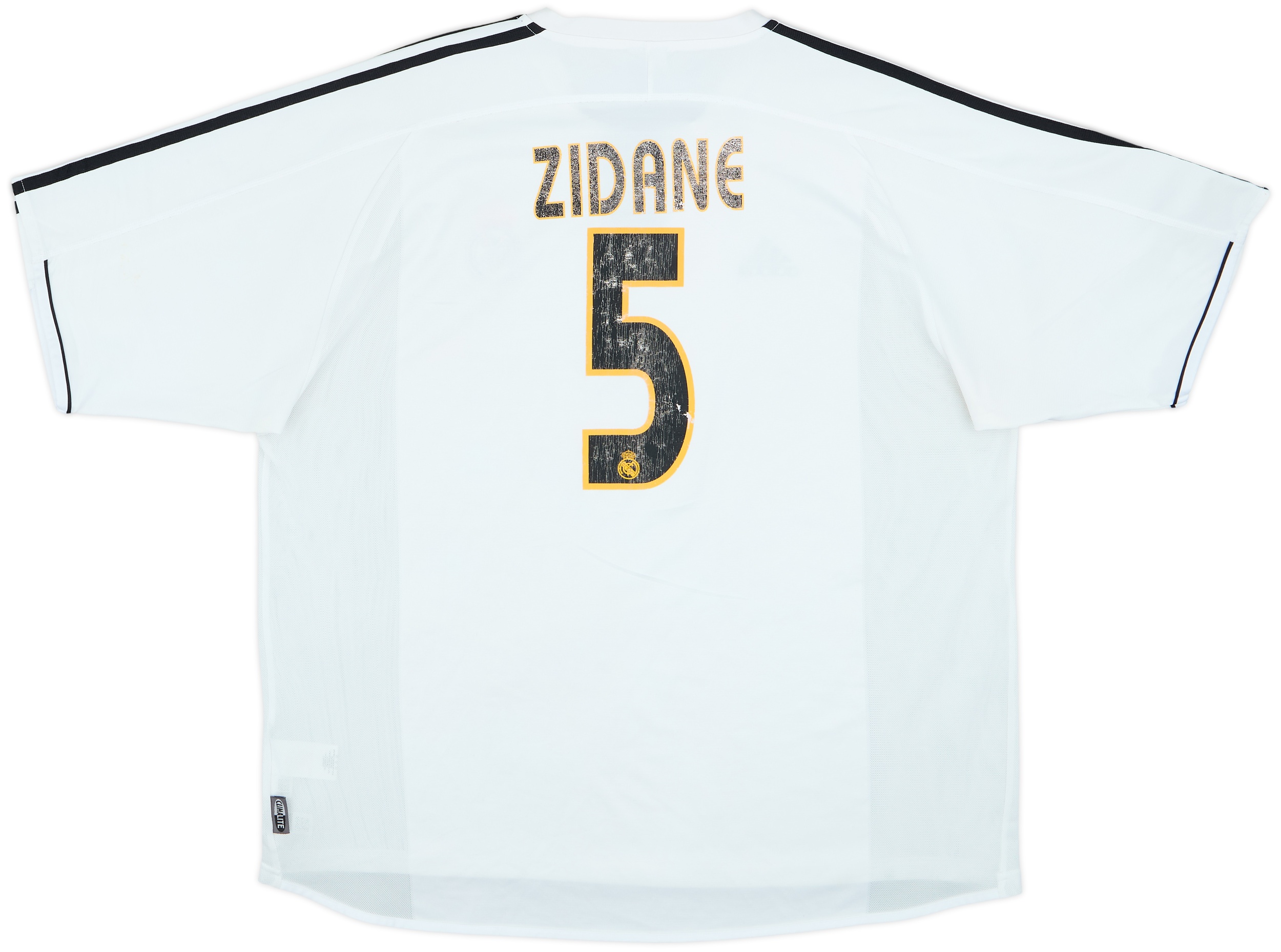 2003-04 Real Madrid Home Shirt Zidane #5 - 4/10 - (XXL)