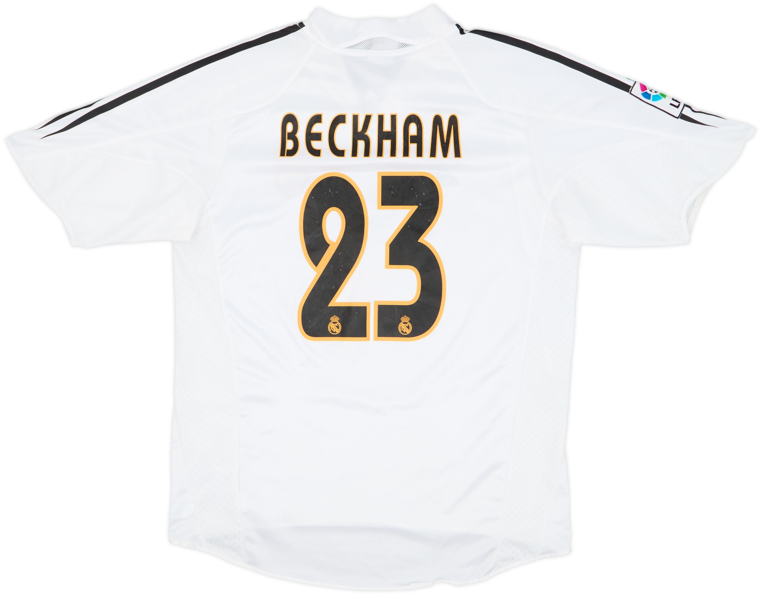 2004-05 Real Madrid Home Shirt Beckham #23 - 6/10 - (M)