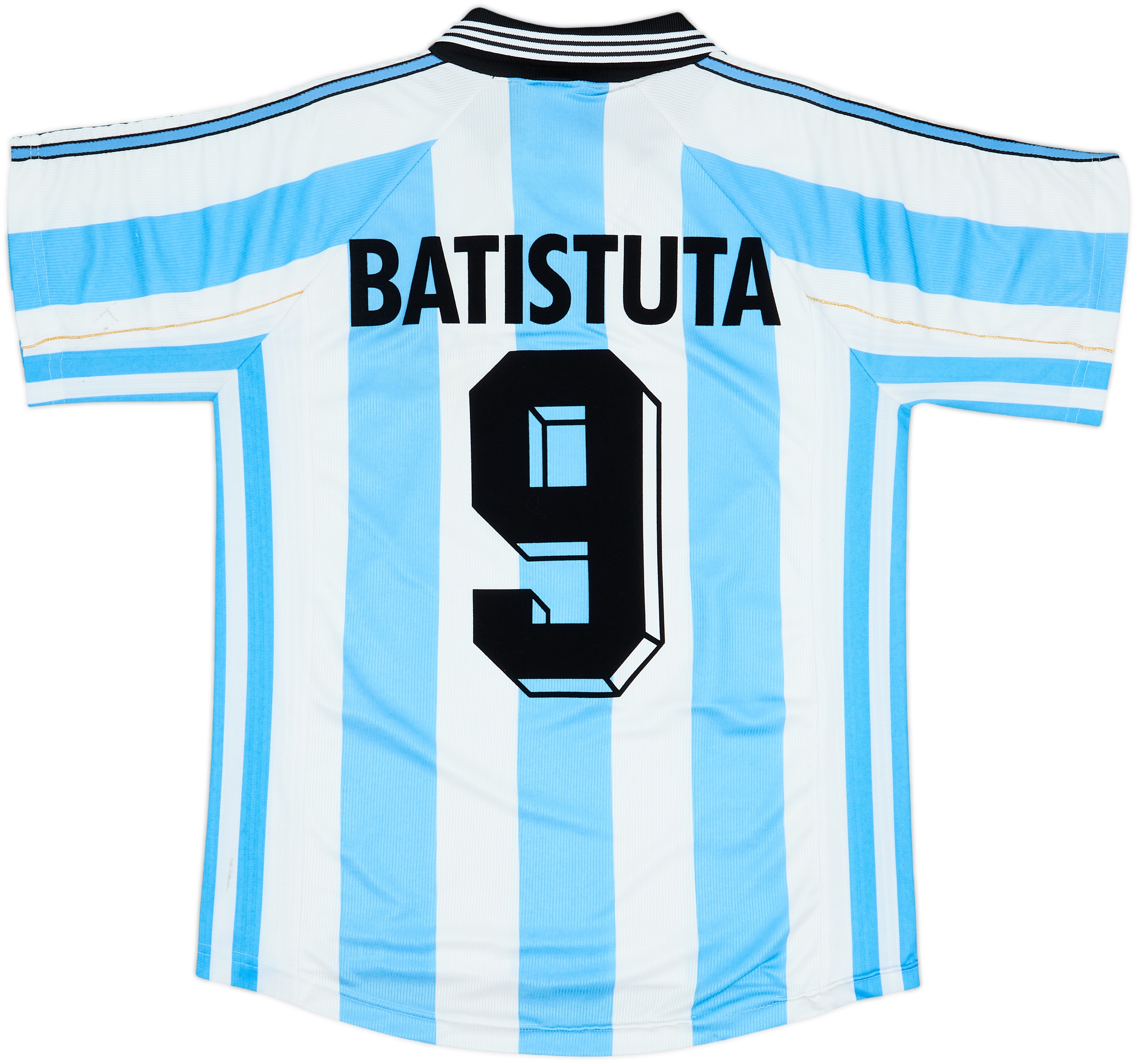 1998-99 Argentina Home Shirt Batistuta #9 - 7/10 - (S)