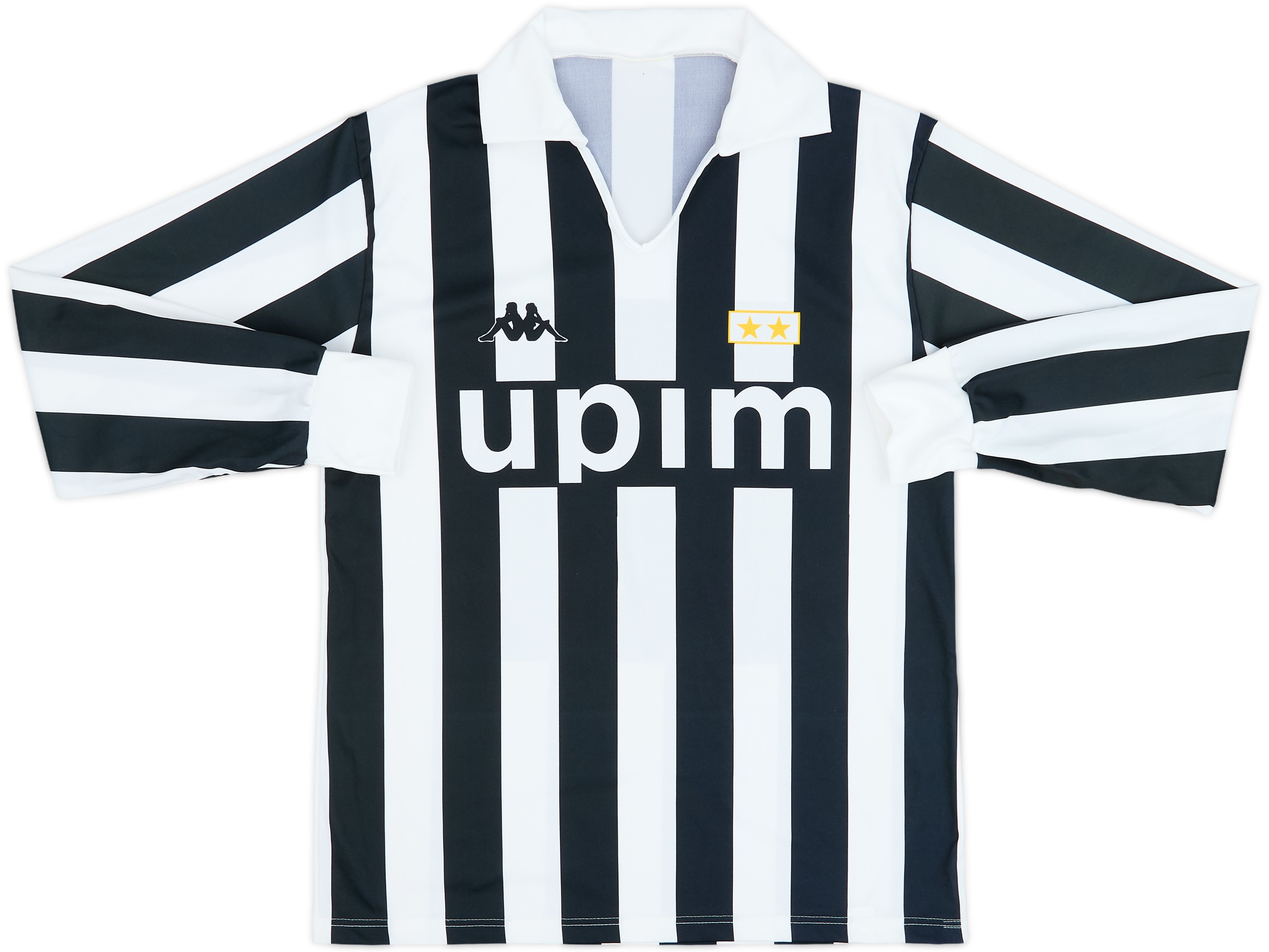 1989-90 Juventus Basic Home L/S Shirt #11 - 7/10 - (M)