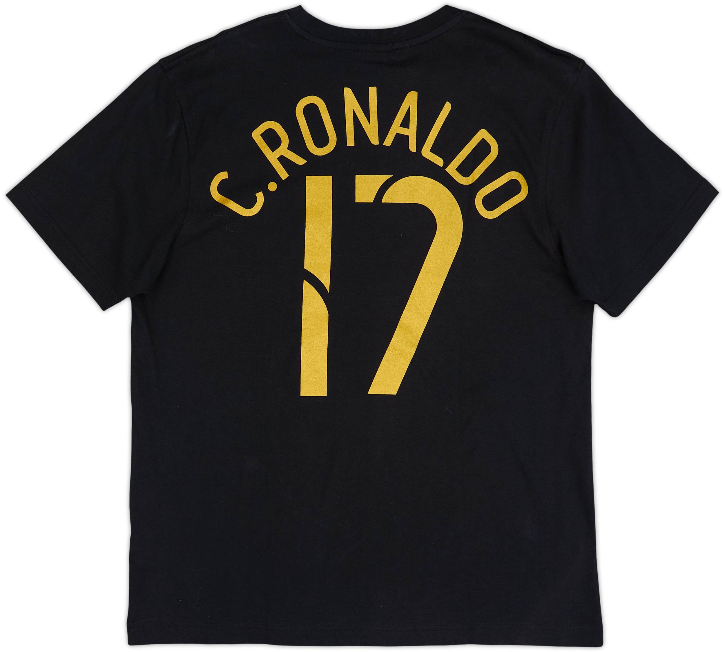 00s~ NIKE game shirt “C.RONALDO” 2006-07 Portugal Nike Graphic Tee C.Ronaldo #17 (L)