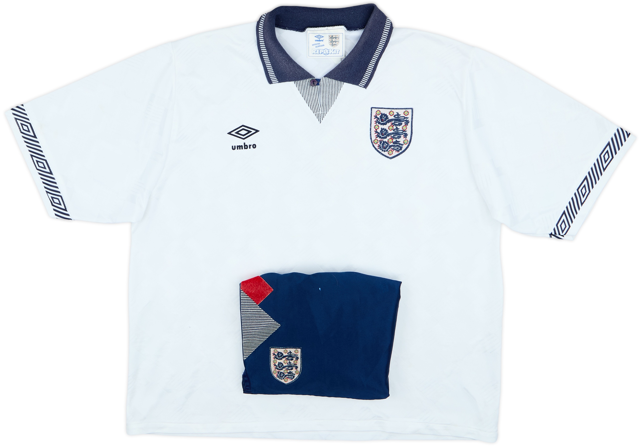 1990-92 England Home Shirt & Shorts - 5/10 - (XL)