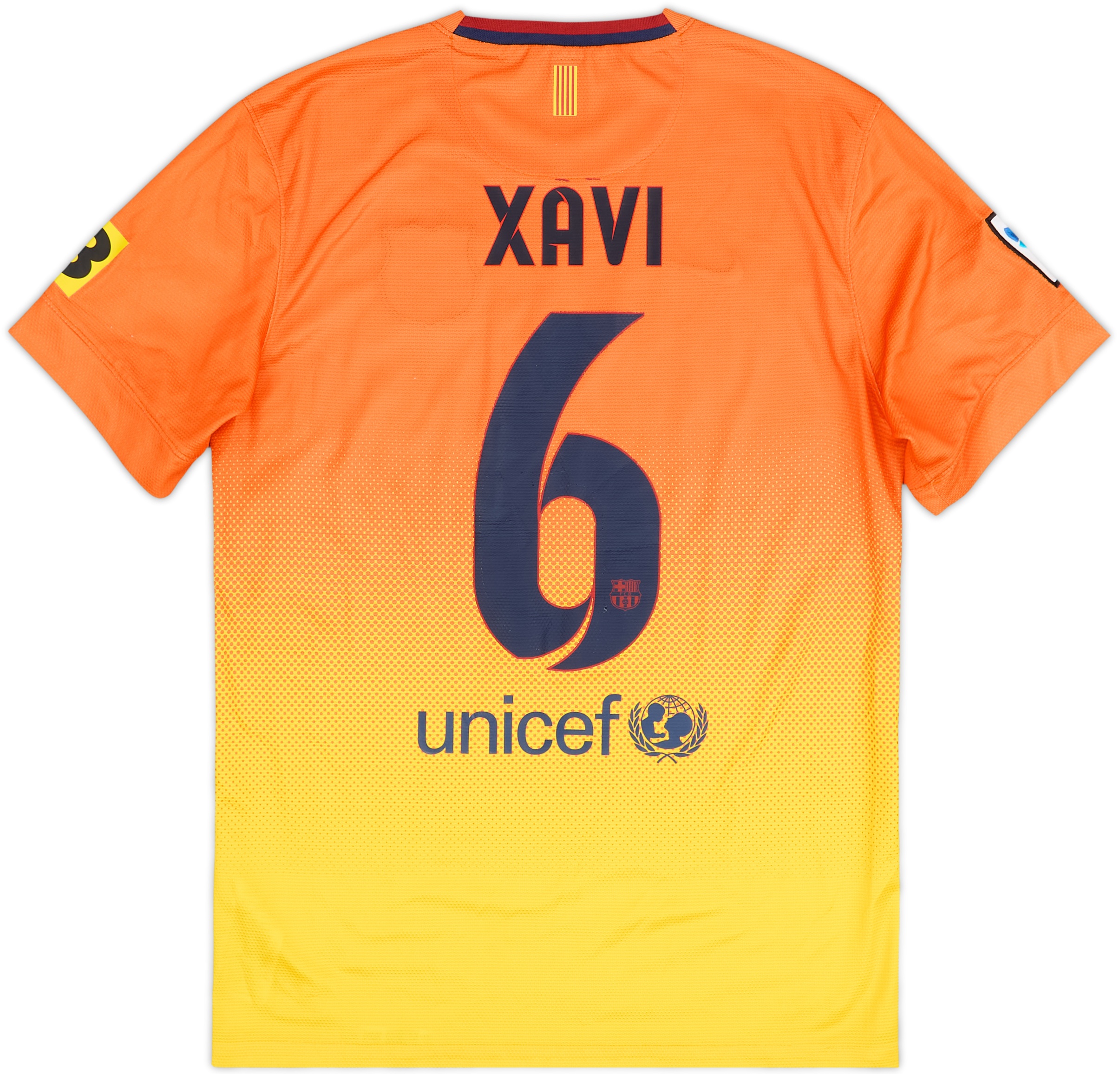 2012-13 Barcelona Away Shirt Xavi #6 - 9/10 - (S)