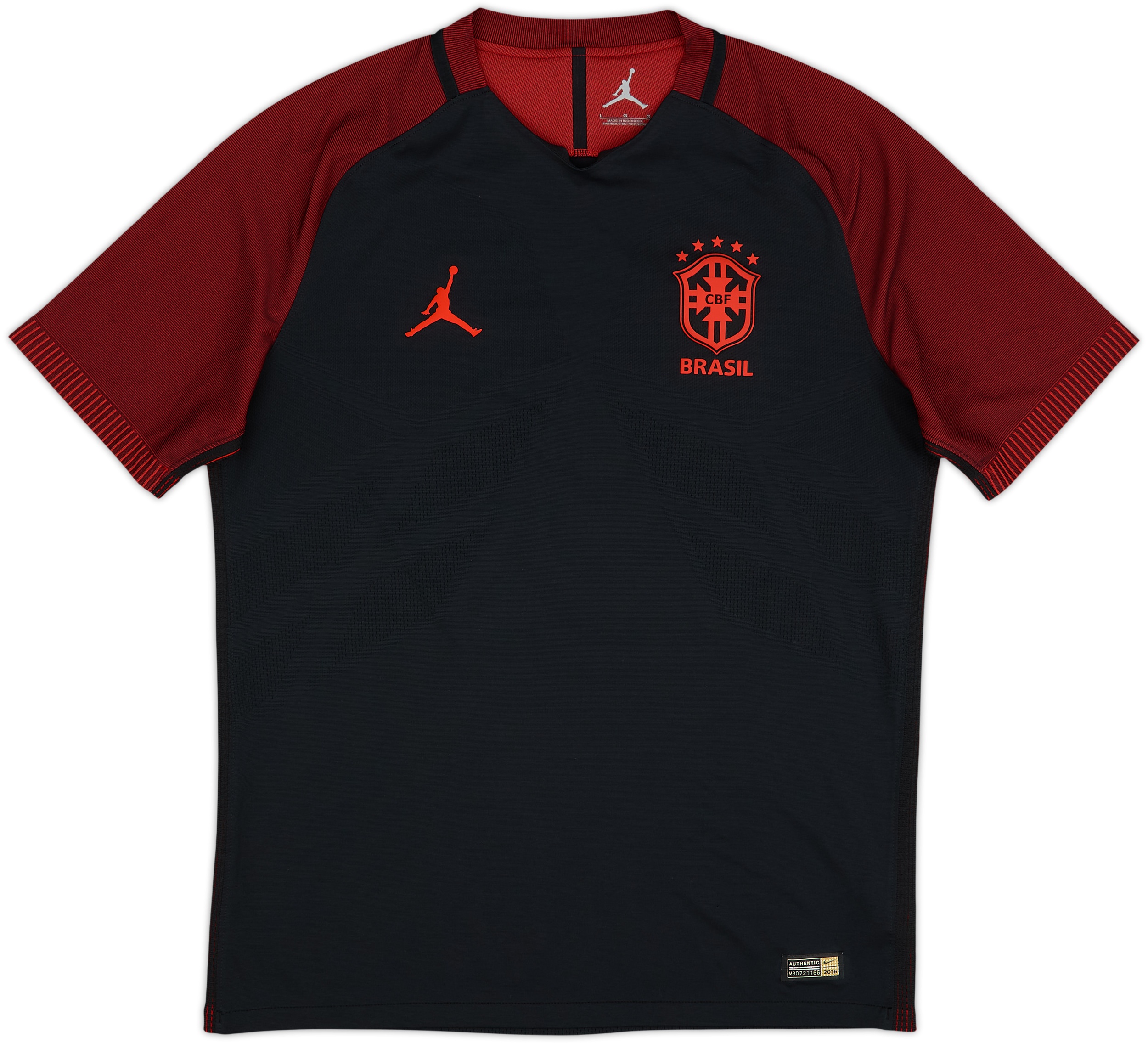 2016-17 Brazil Nike Jordan Authentic Training Shirt - 10/10 - (L)