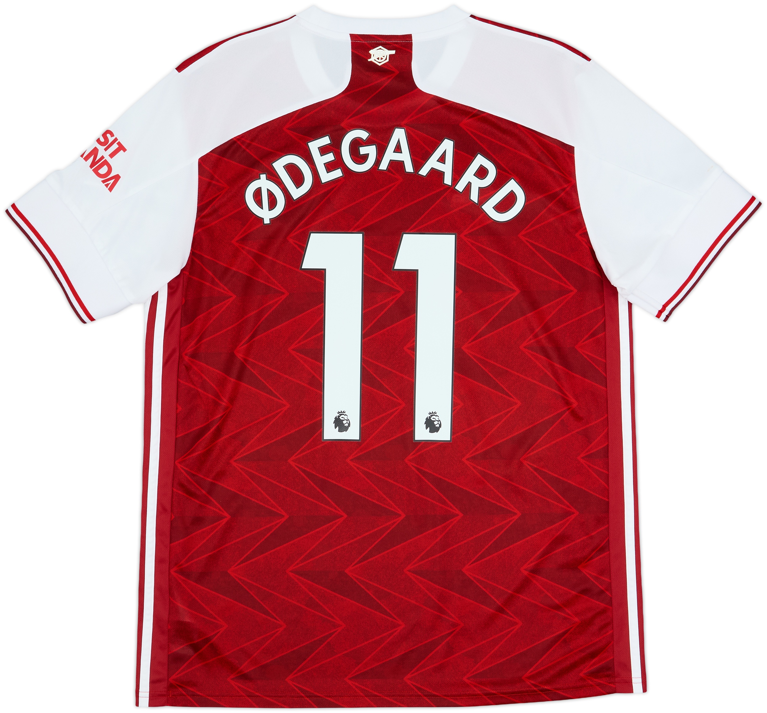 2020-21 Arsenal Home Shirt Odegaard #11 - 9/10 - (L)