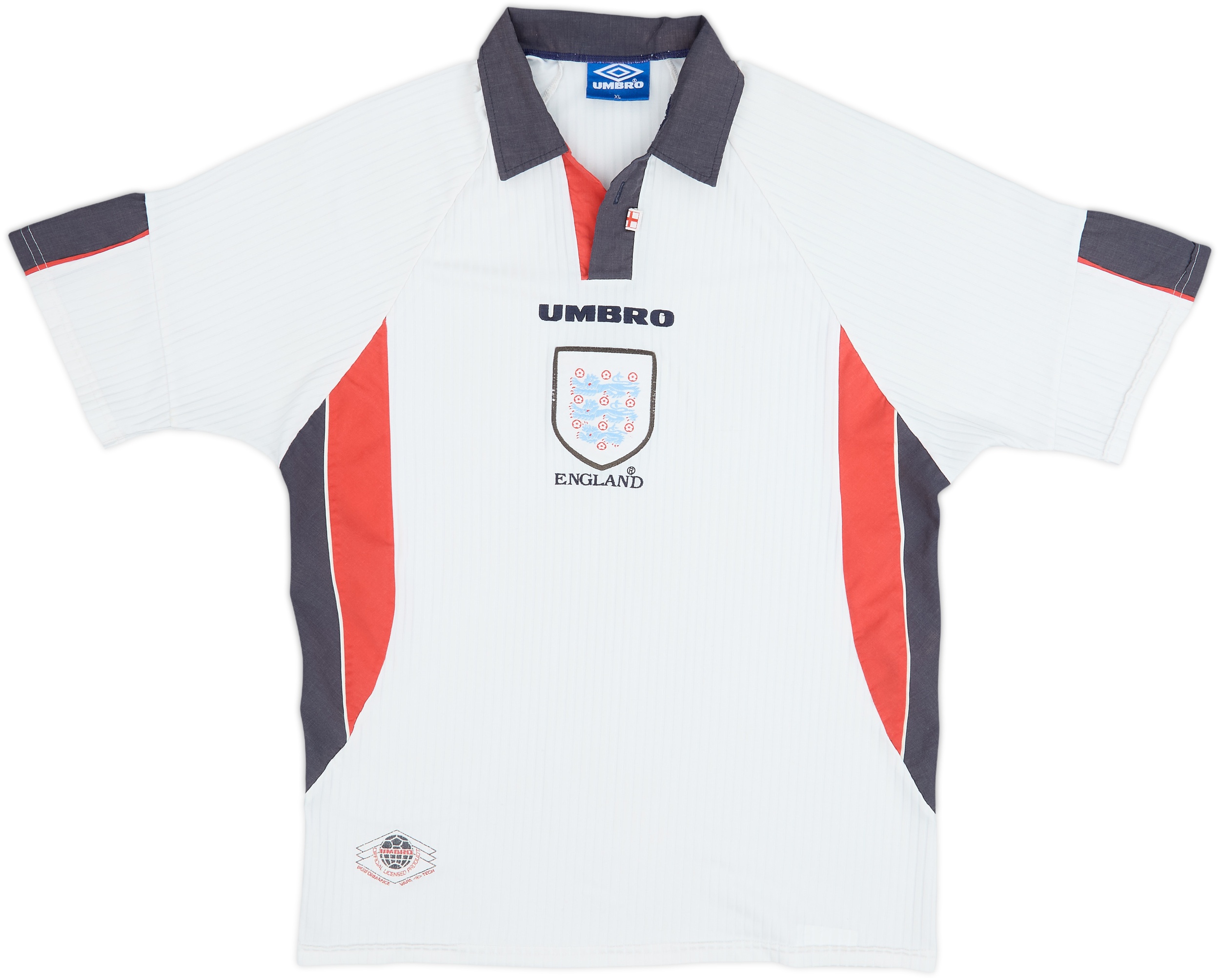 1997-99 England Home Shirt - 5/10 - (XL)