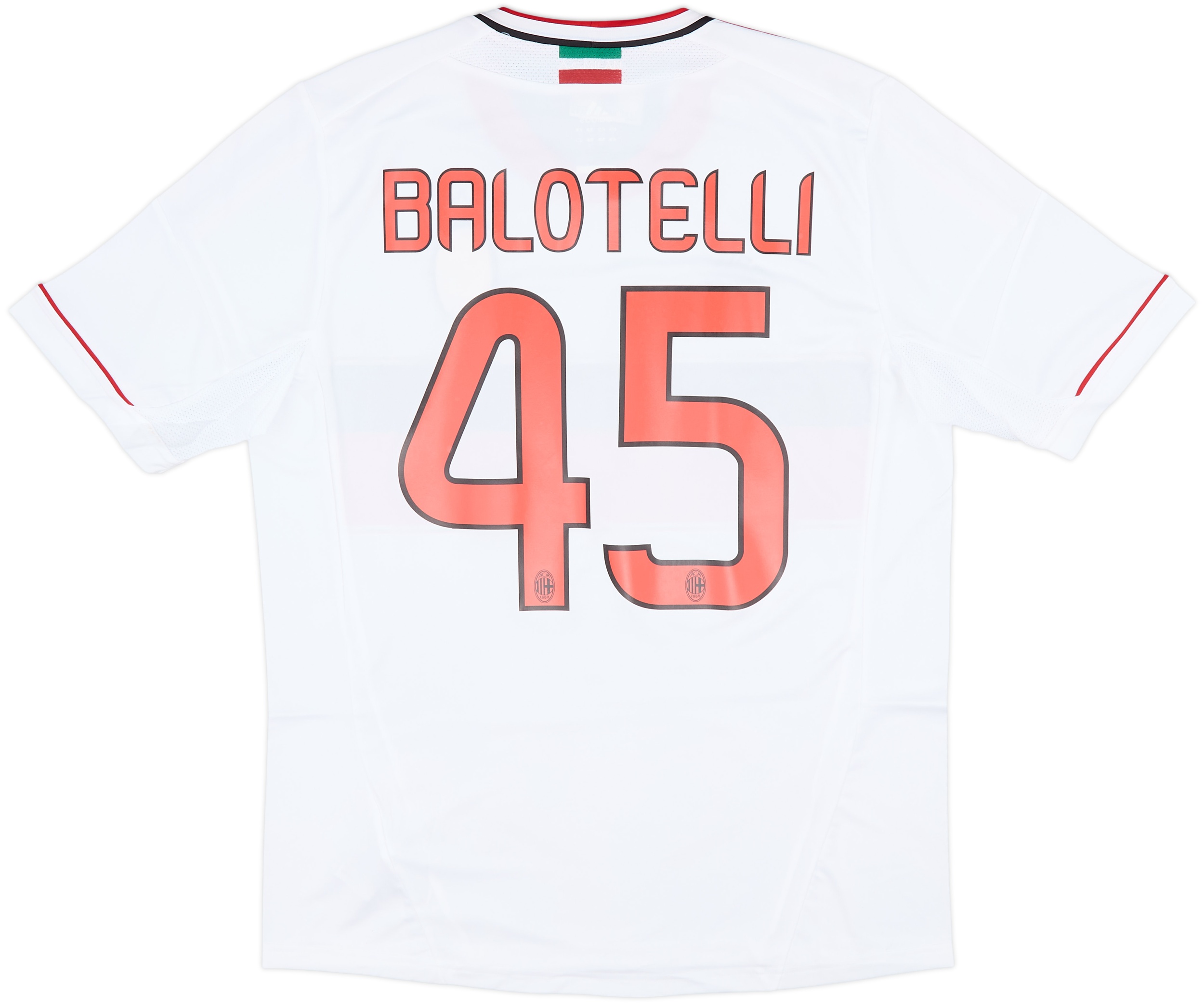 2012-13 AC Milan Away Shirt Balotelli #45 (L)