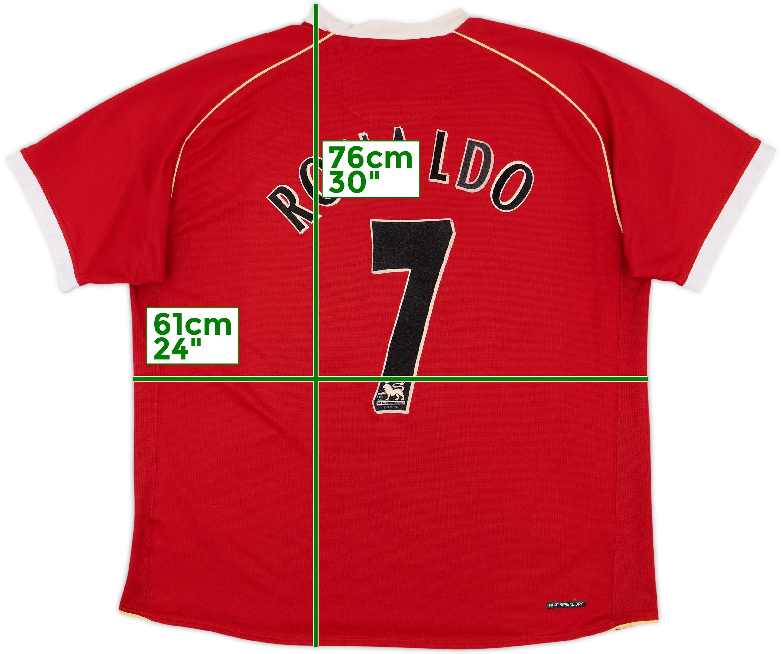 2006-07 Manchester United Home Shirt Ronaldo #7 - 7/10 - (XL)