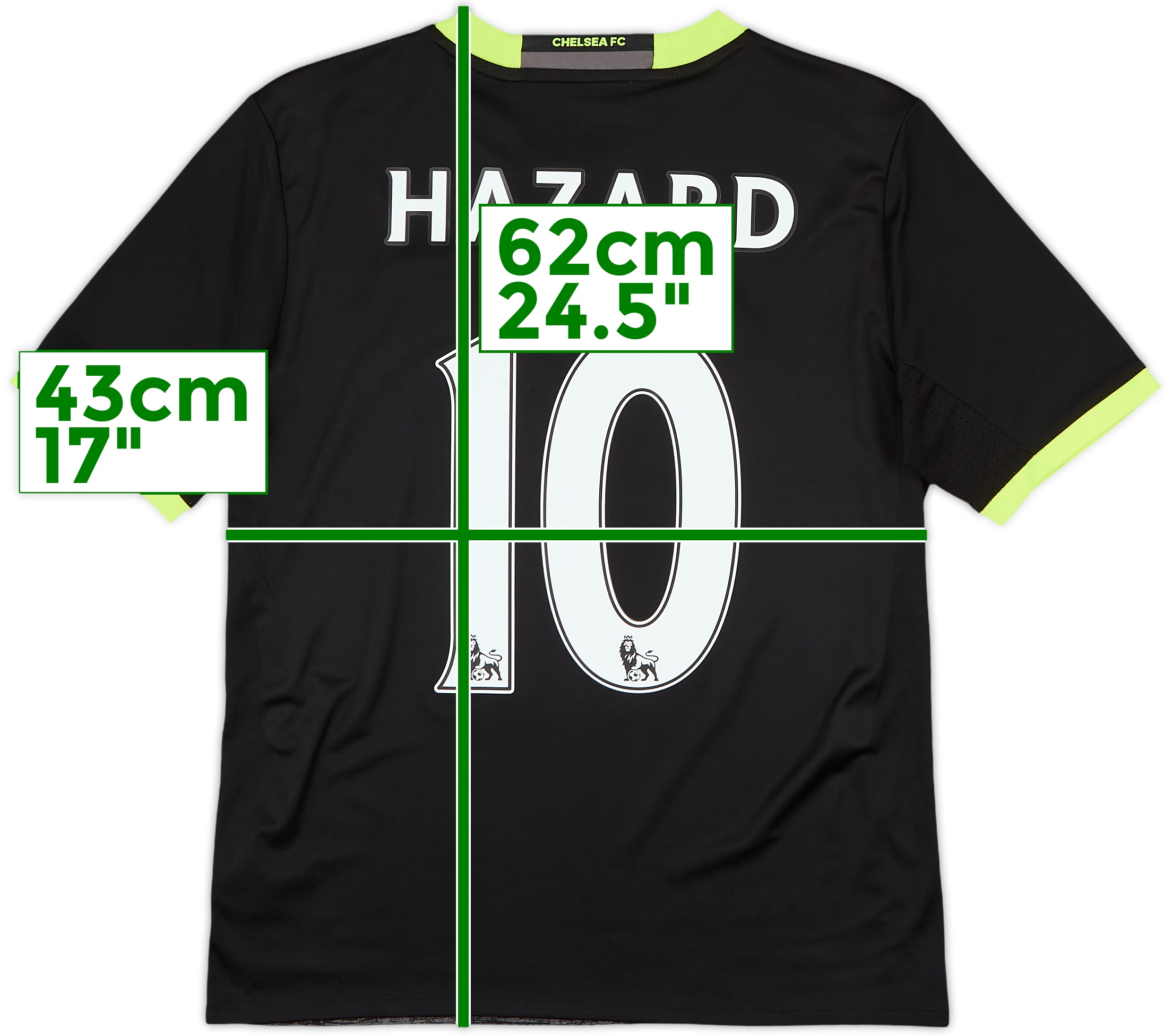 2016-17 Chelsea Away Shirt Hazard #10 - 6/10 - (L.Boys)