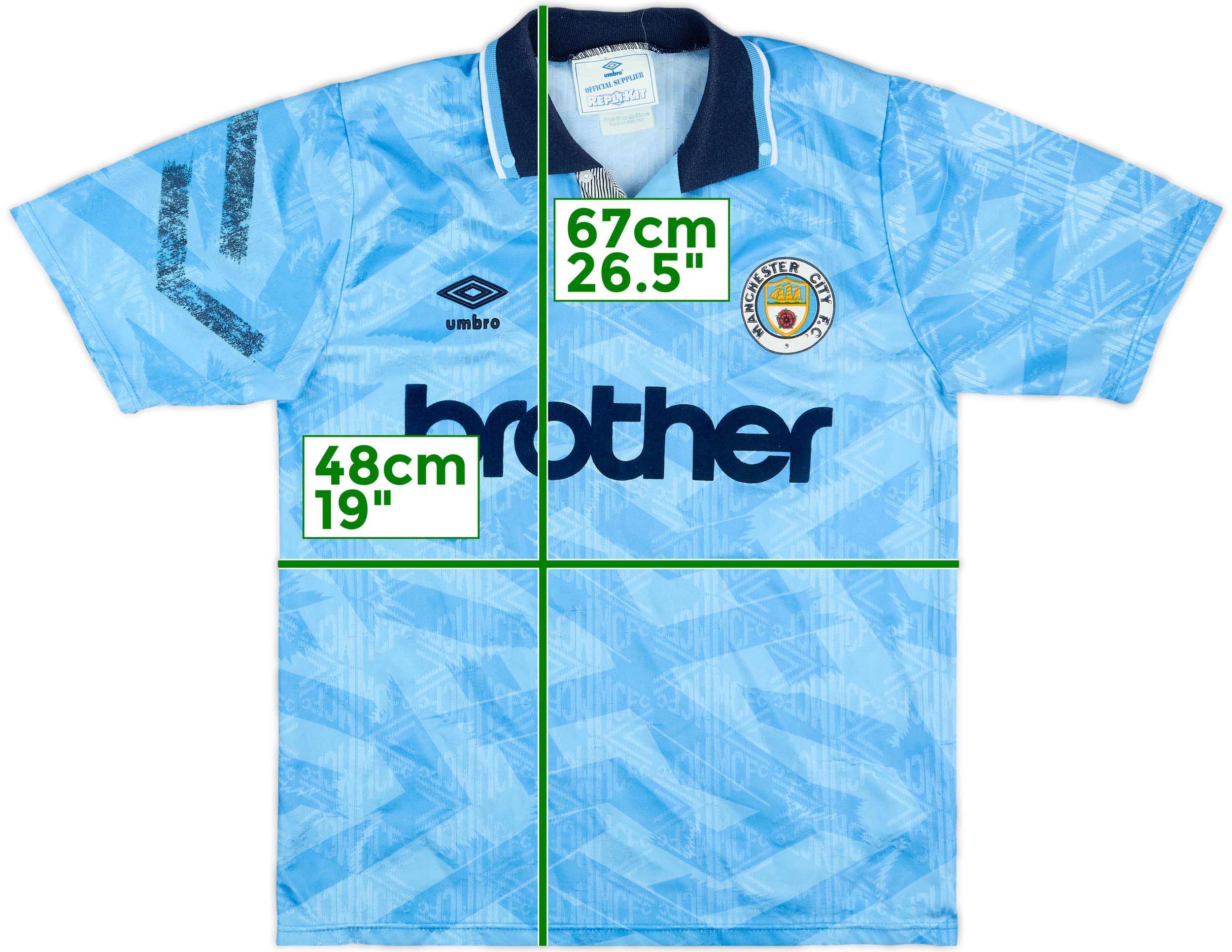 Manchester City 1990-91 レプリカシャツ Manchester City 1990-91 レプリカシャツ