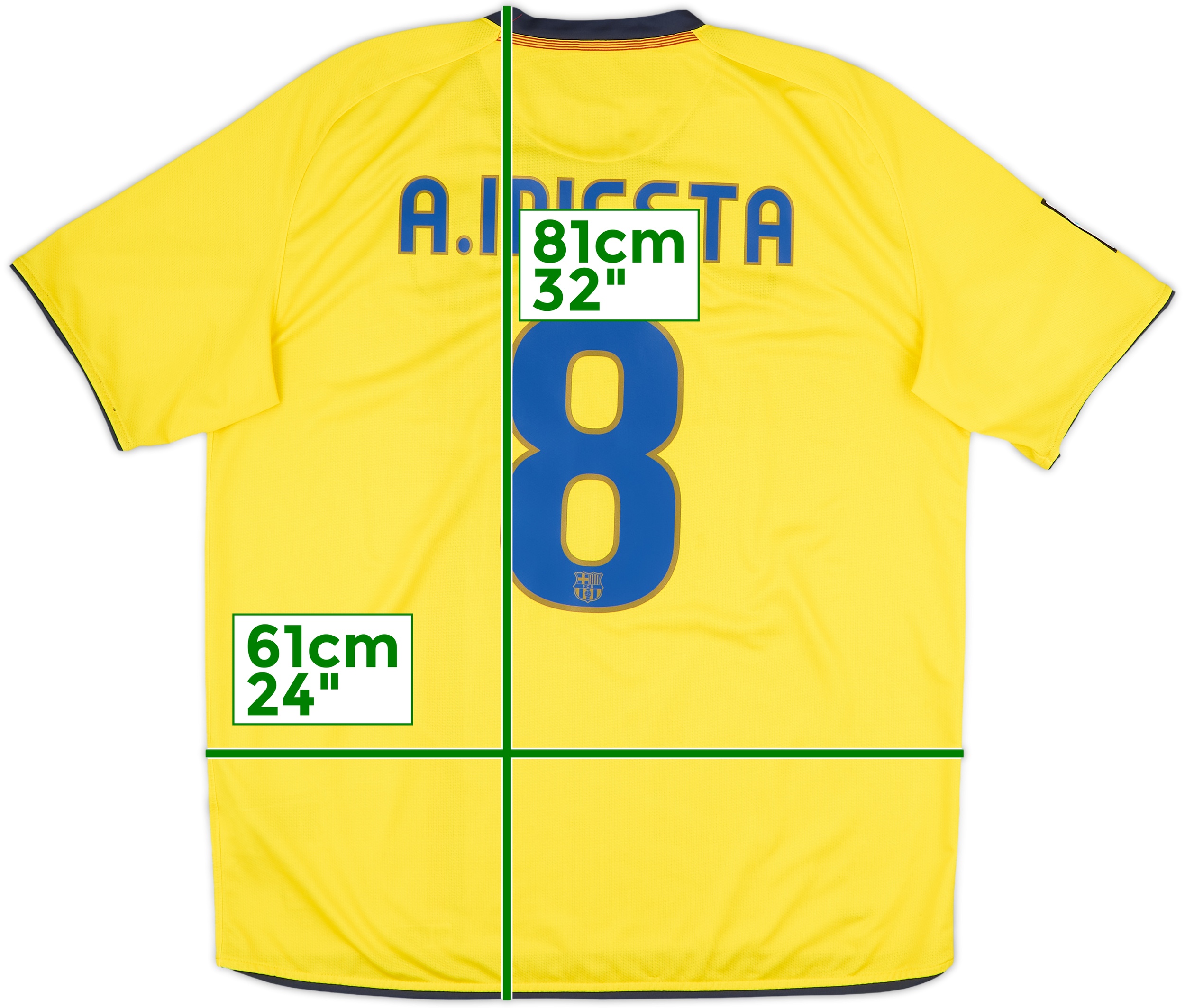 CAPITTEN キャピテンA. INIESTA 8シャツ 国立限定バルセロナ 2009-10 Barcelona Home Shirt A.Iniesta #8 - 9/10 - (M)