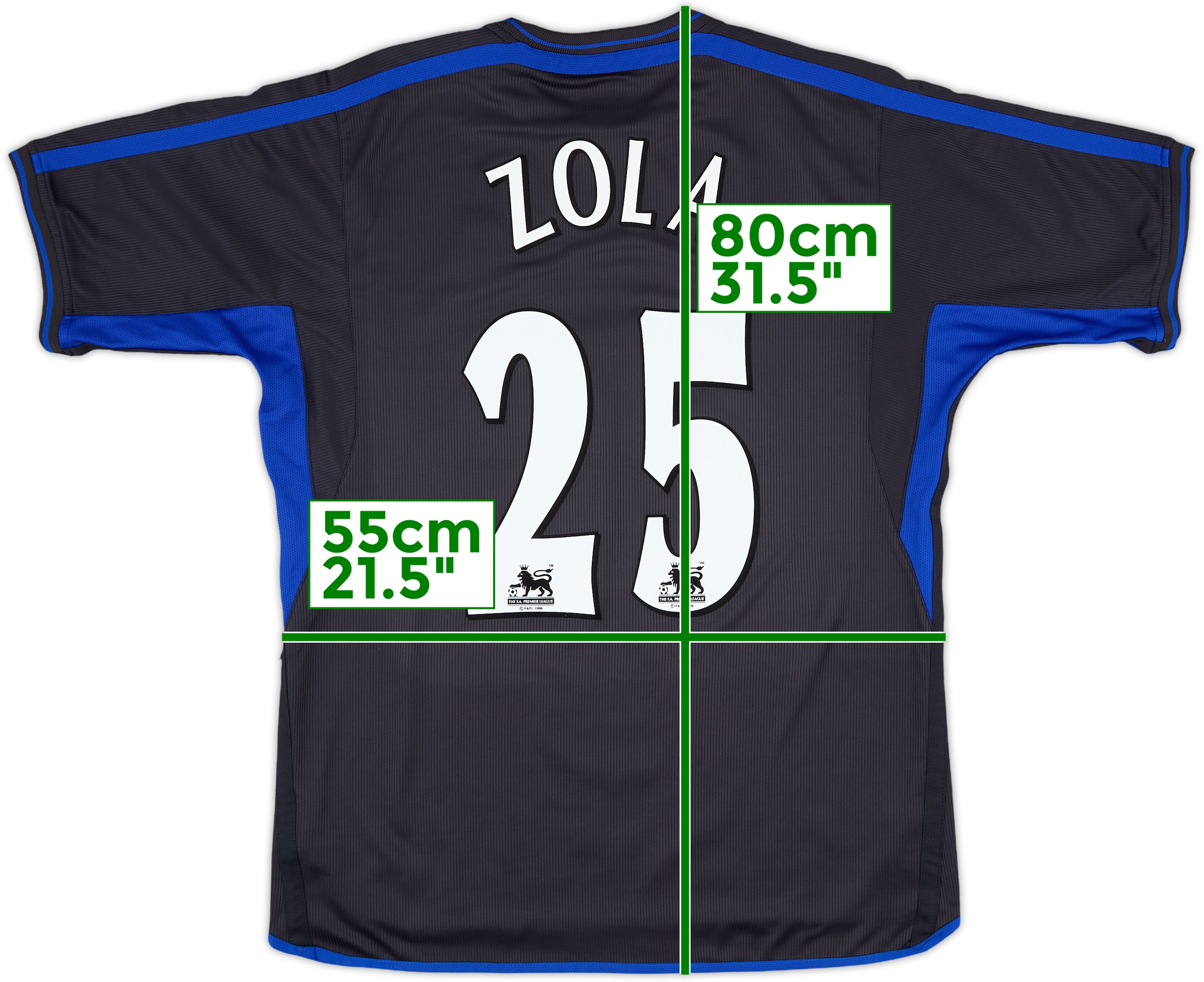その他 Chelsea FC Away 2002/03 no.13 'Gallas' 2002-04 Chelsea Away Shirt Zola #25 - 8/10 - (L)
