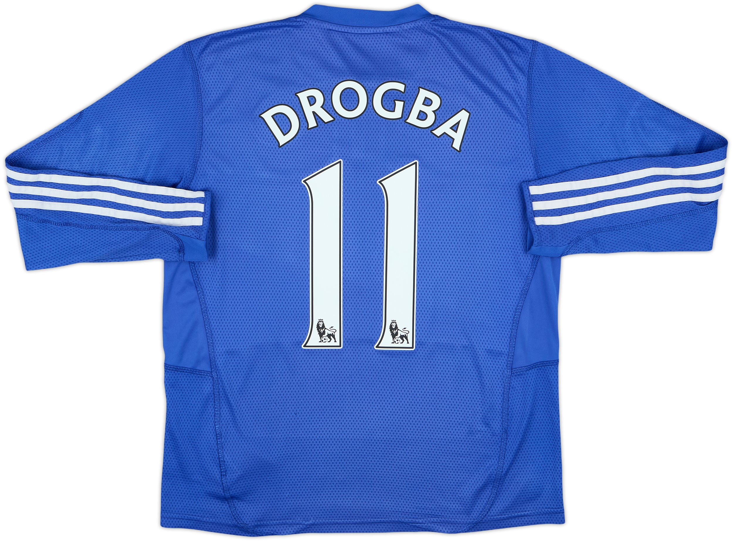 2009-10 Chelsea Home L/S Shirt Drogba #11 - 7/10 - (XL.Boys)