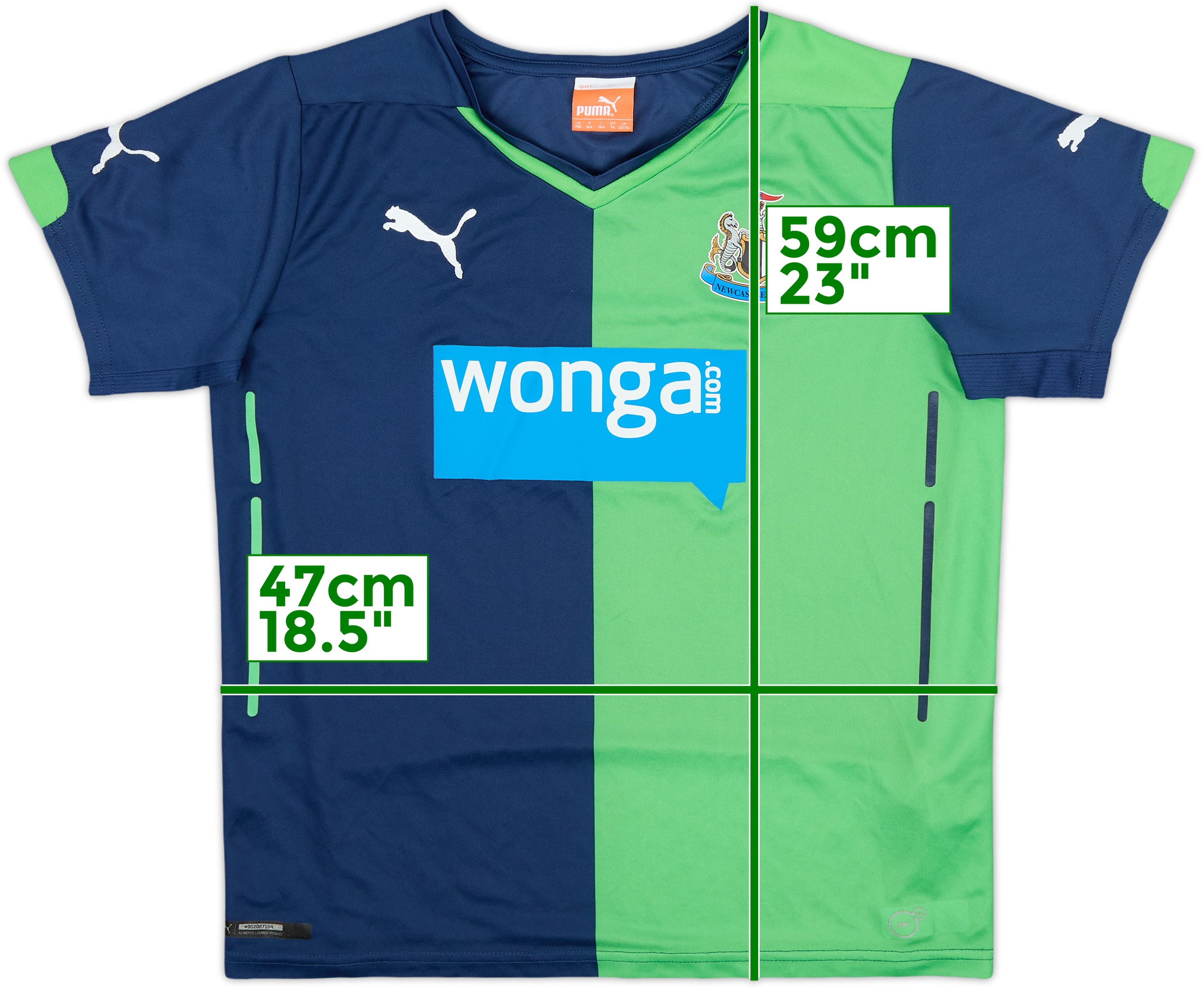 2014-15 Newcastle Third Shirt - 8/10 - (XL.Boys)