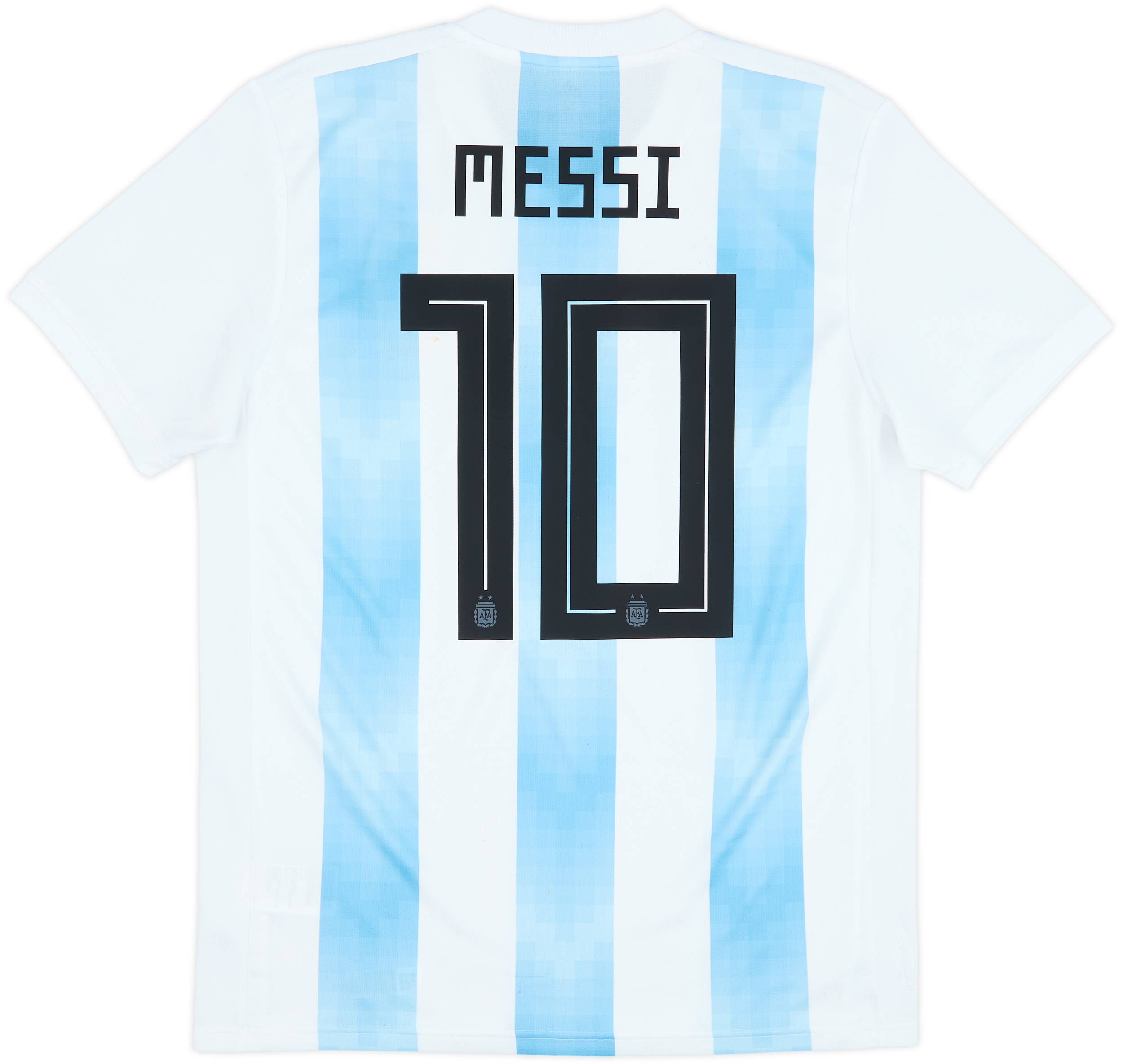  アルゼンチン代表 MESSI 10 シャツ　2018 2018-19 Argentina Home Shirt Messi #10 - 6/10 - (S)