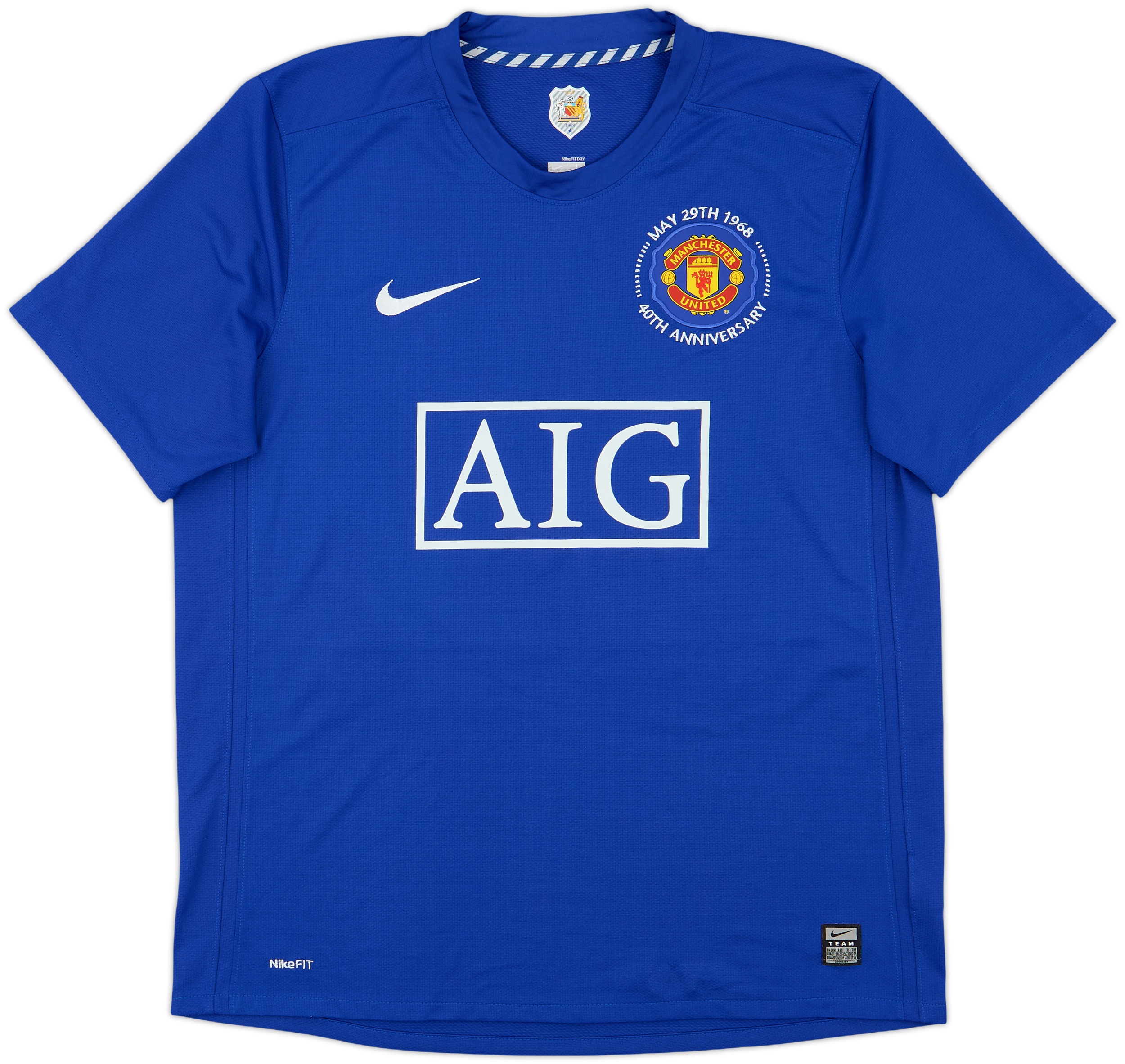 Manchester United 07/08 L パッチ付き スコールズ18 2007-2008 Nike 