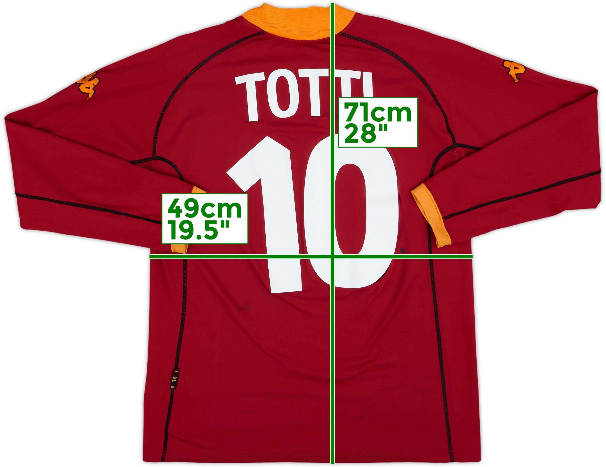 ウェア 04-05 ROMA TOTTI #10 2004-05 Roma Third Shirt Totti #10 - 6/10 - (M)