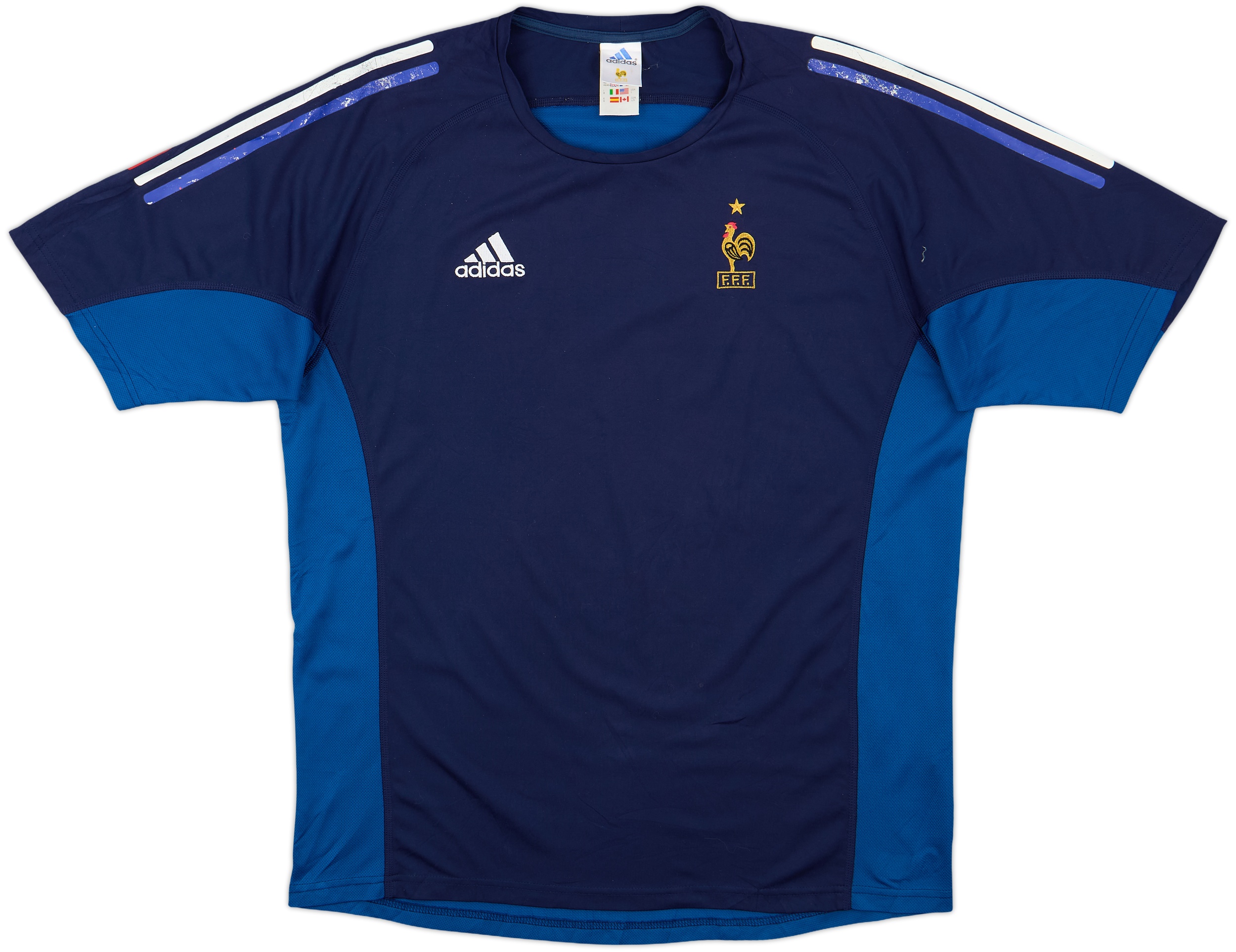 2002-04 France adidas Training Shirt - 6/10 - (L/XL)