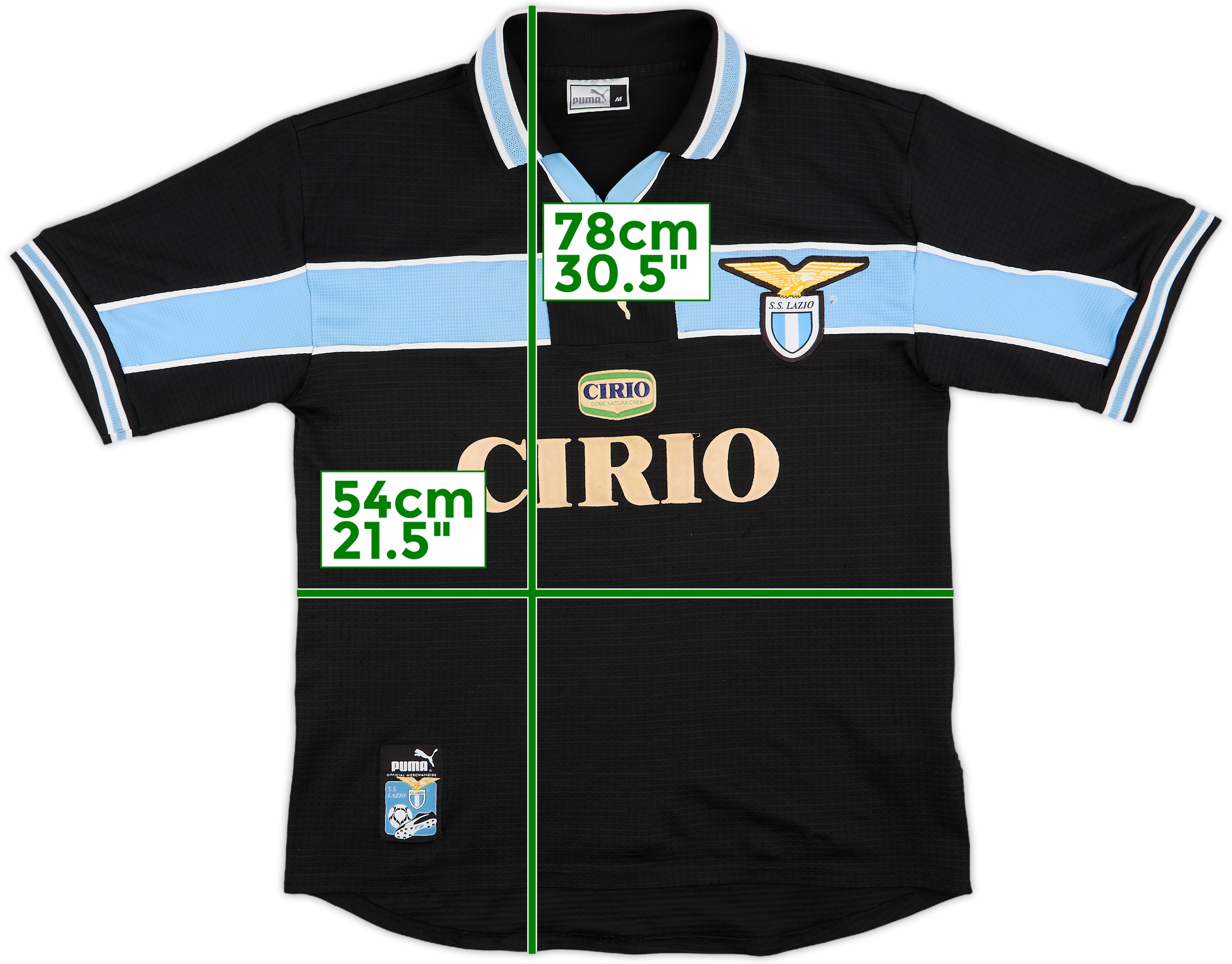 t*n様 【正規品】SS Lazio 1998/1999 NESTA 13 1998-00 Lazio Home Shirt Nesta #13 - 8/10 - (XL)