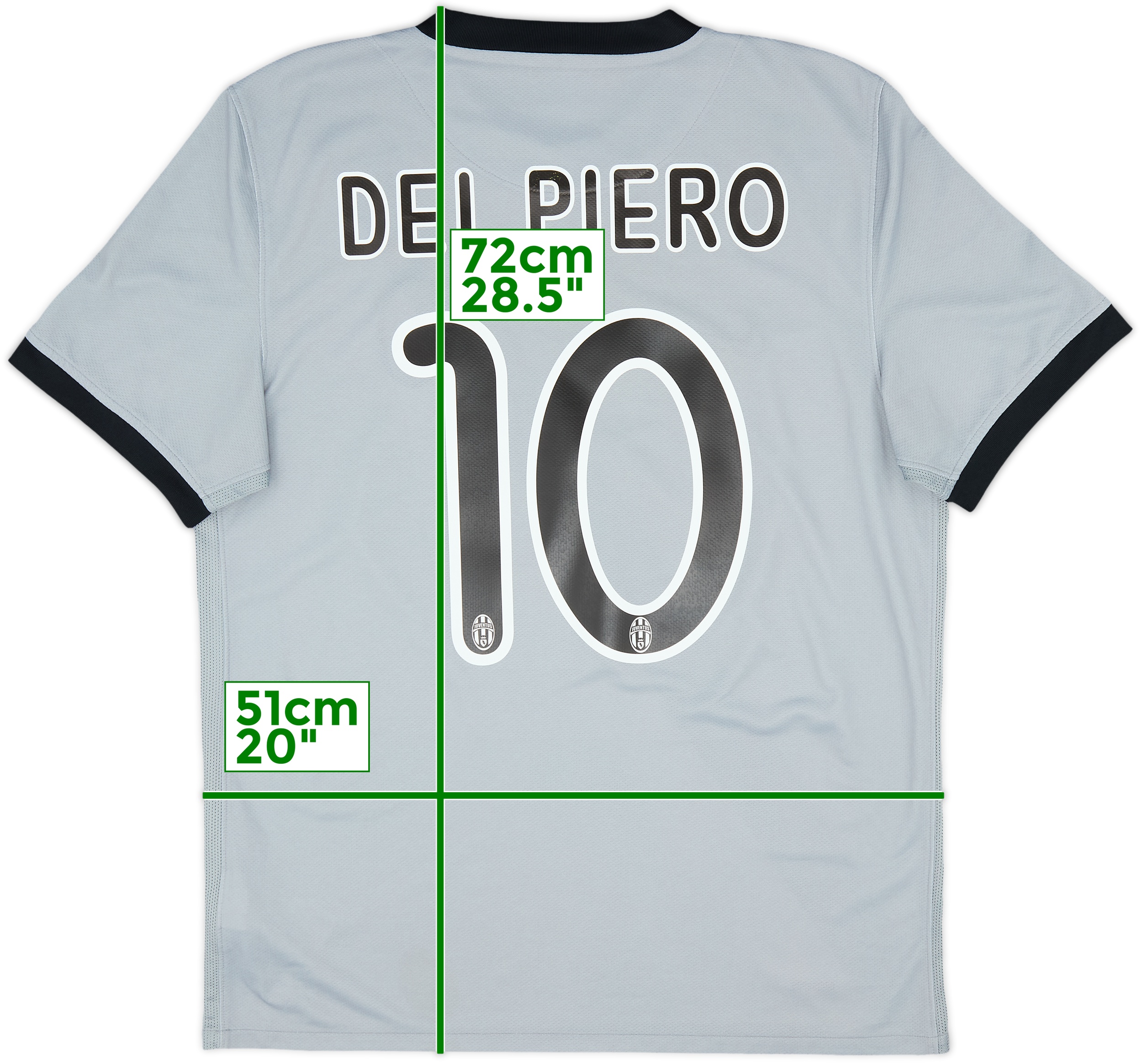 Juventus DEL PIERO 10番シャツ 2006-07 Juventus Player Issue Home Shirt Del Piero #10 - 9