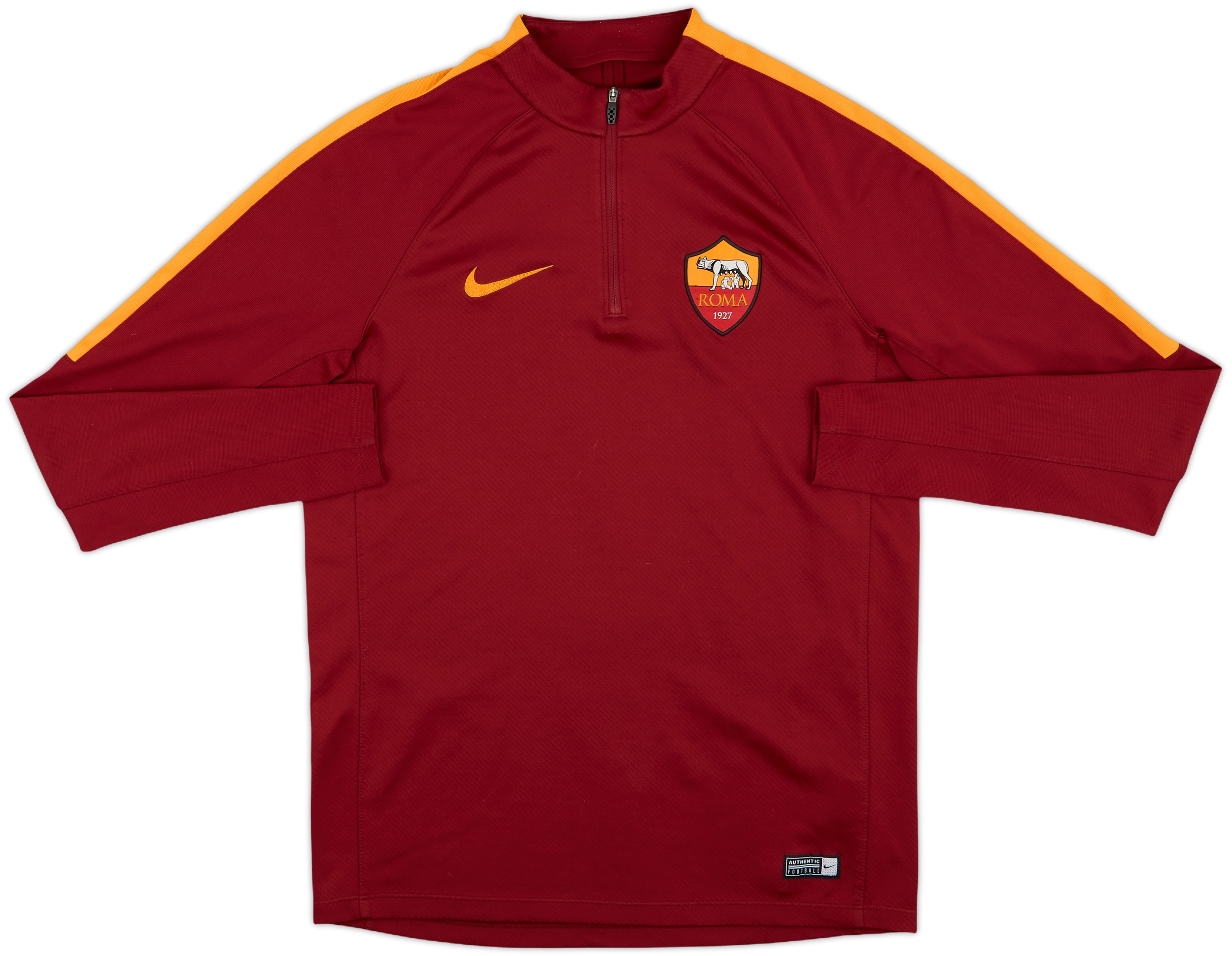 Nike AS Roma トレーニングトップ Sサイズ 2017-18 Roma Nike 1/4 Zip Training Top - 9/10 - (M)