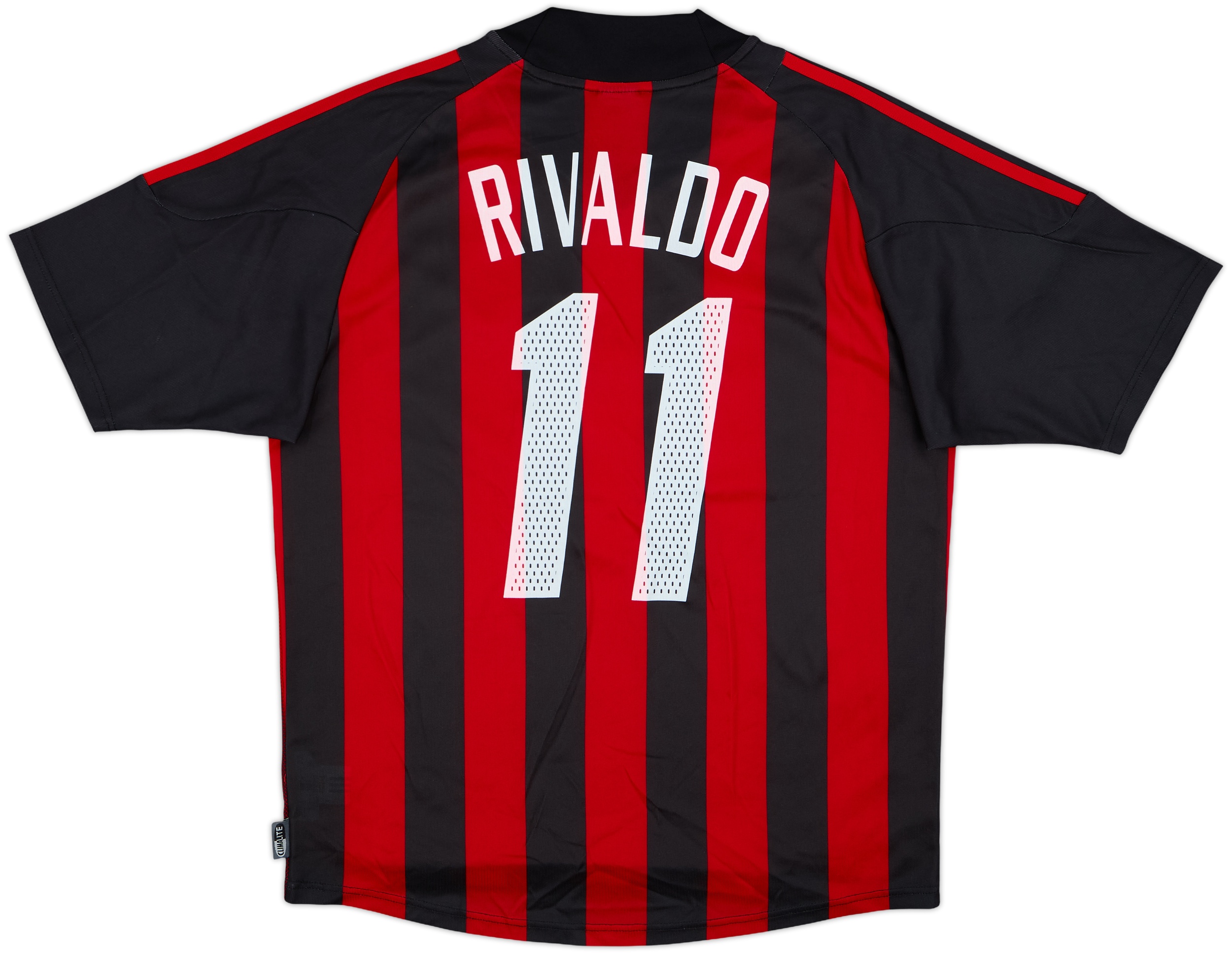 ACミラン RIVALDO 11番 シャツ　サイズL 2002-03 AC Milan Home Shirt Rivaldo #11 - 8/10 - (M)